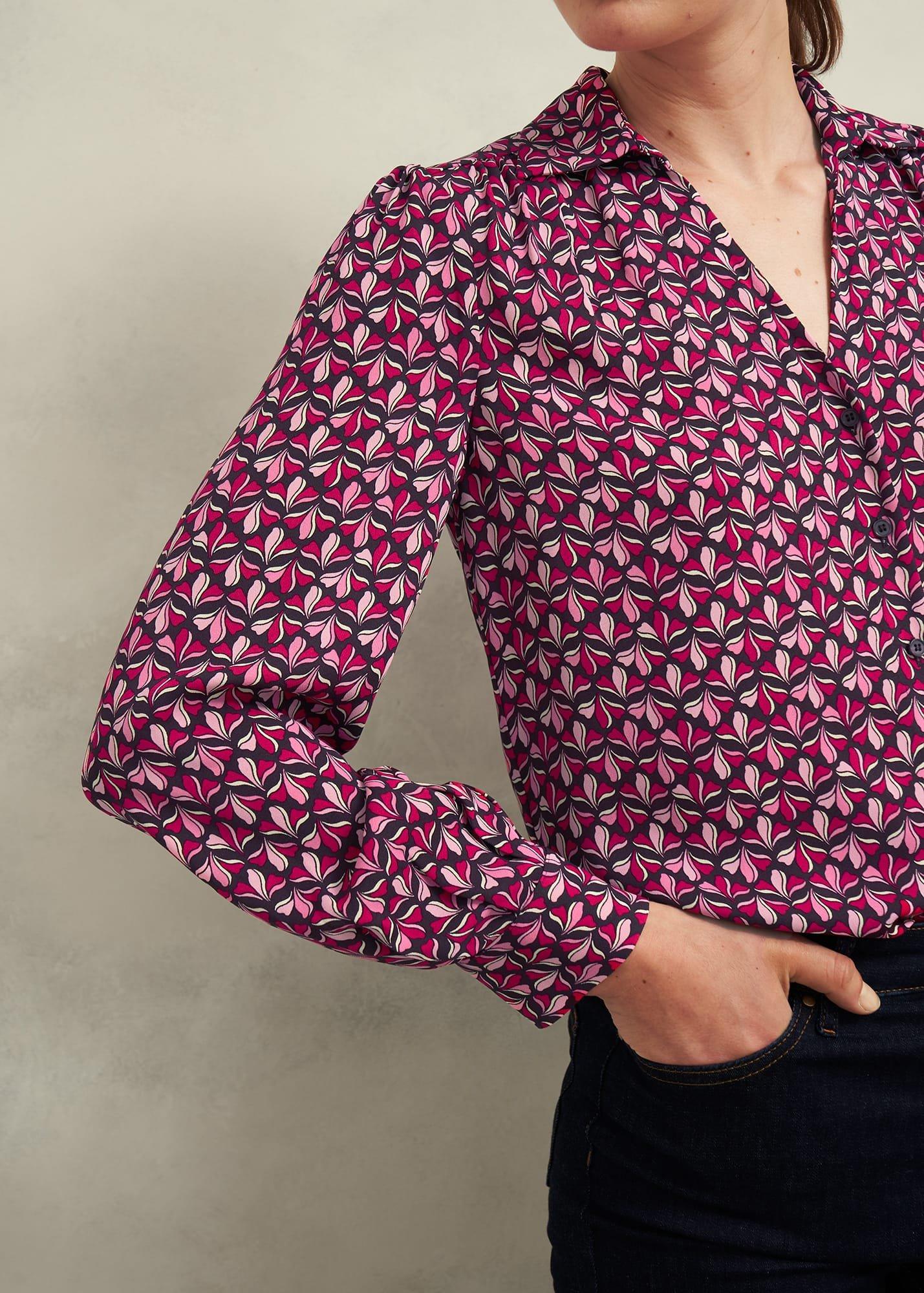 Abigail Blouse, Pink Multi, hi-res