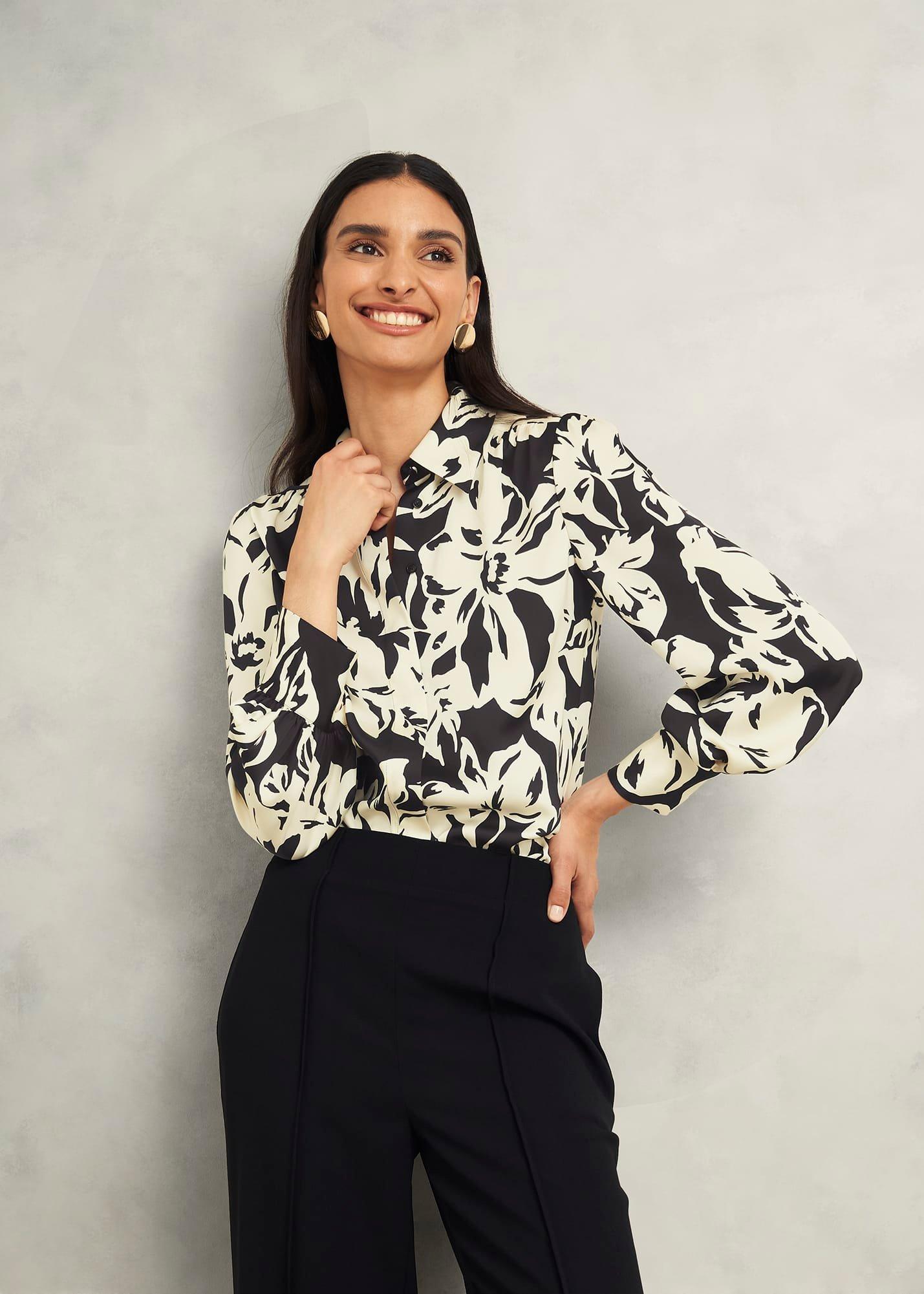 Askham Shirt, Black Cream, hi-res