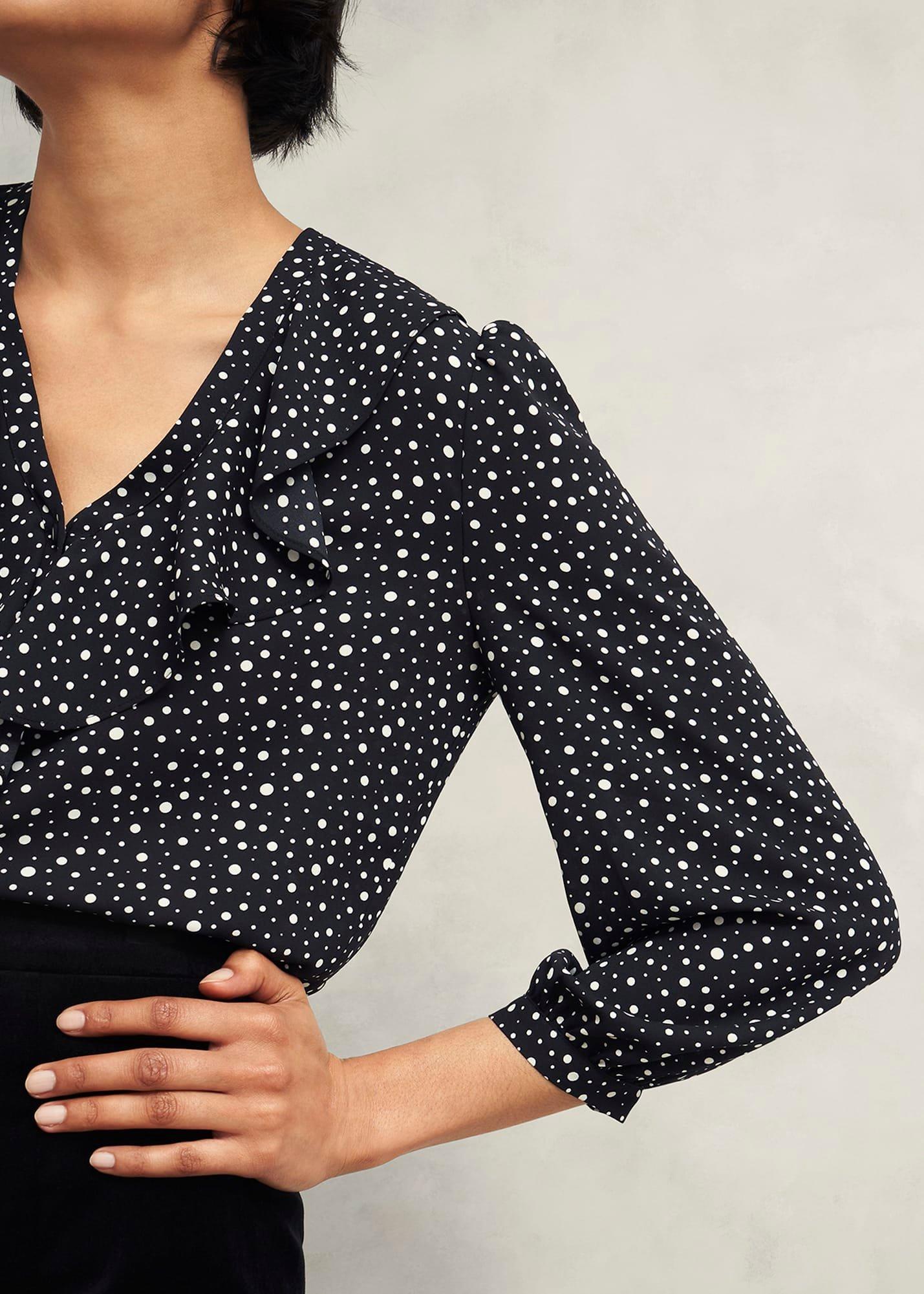 May Blouse, Black Ivory, hi-res
