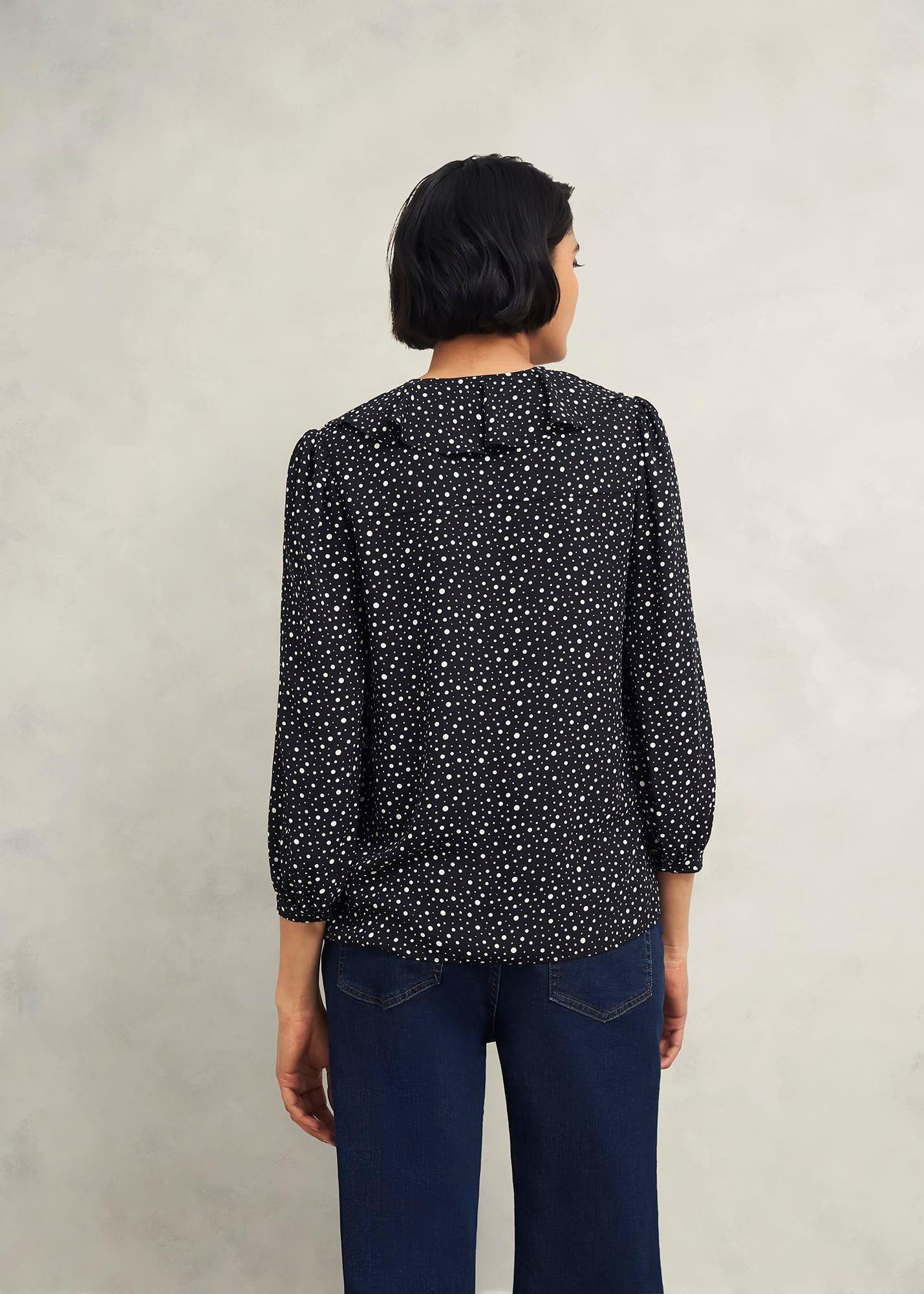 May Blouse, Black Ivory, hi-res