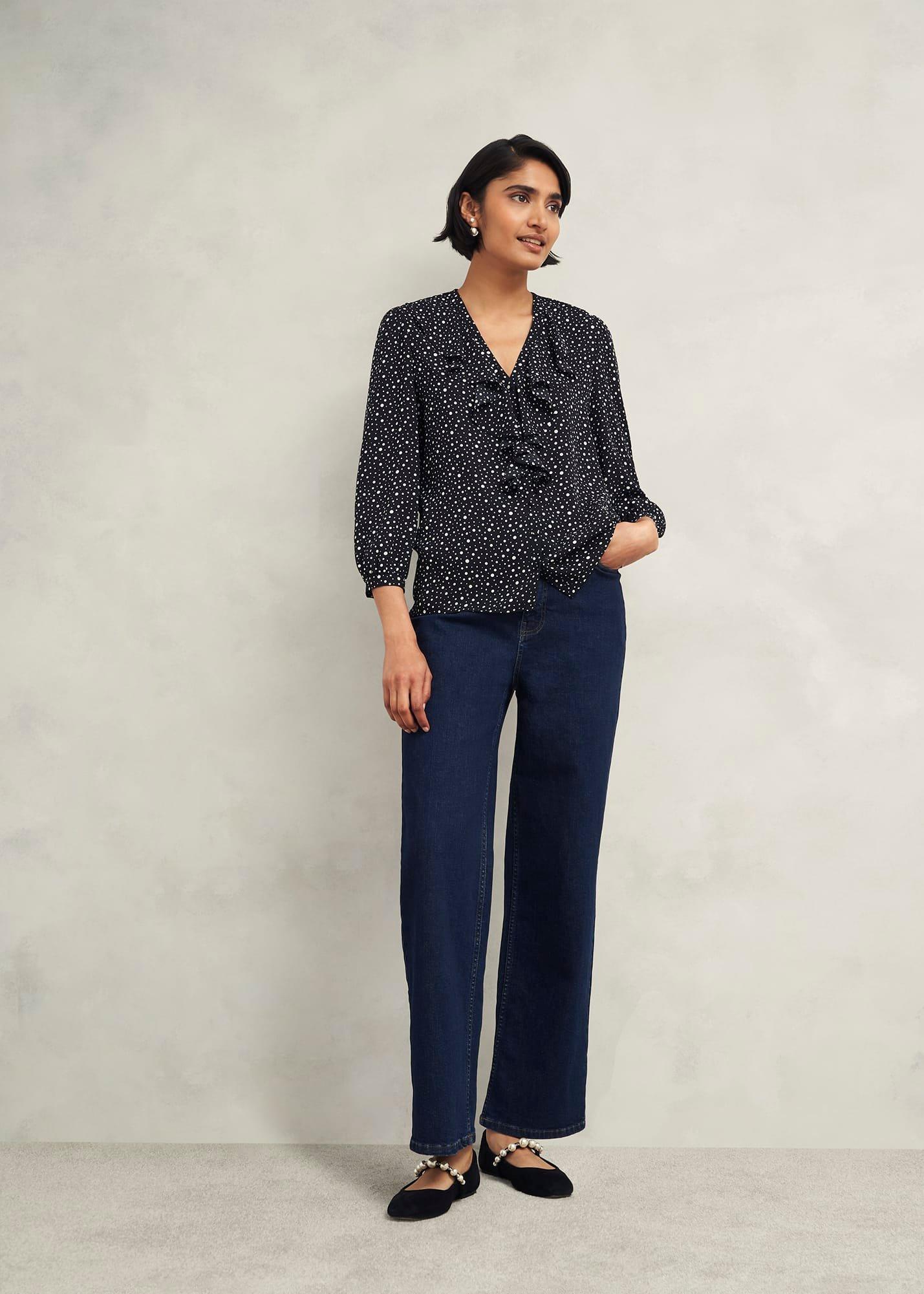 May Blouse, Black Ivory, hi-res