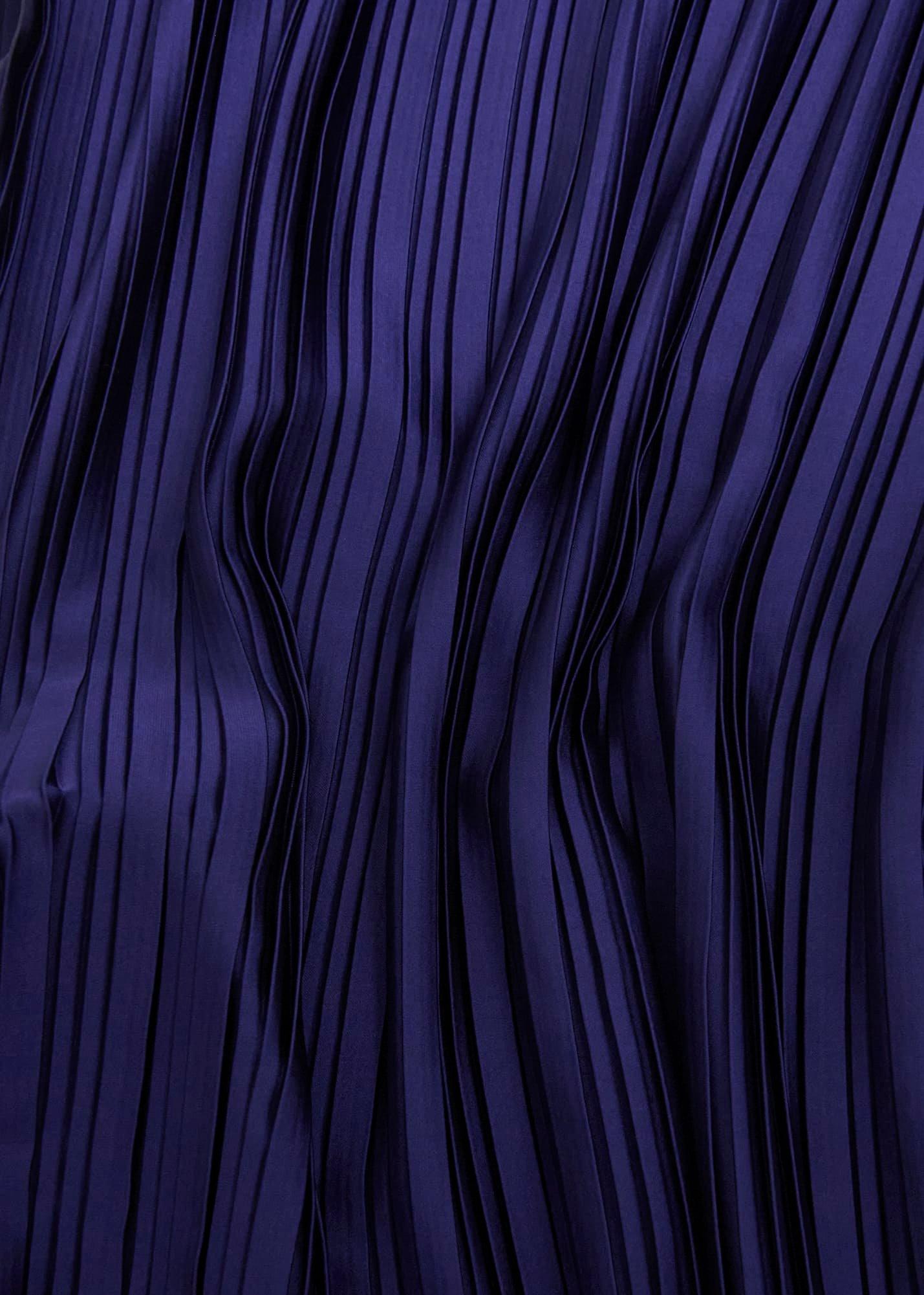 Orla Pleated Blouse, Rich Blue, hi-res