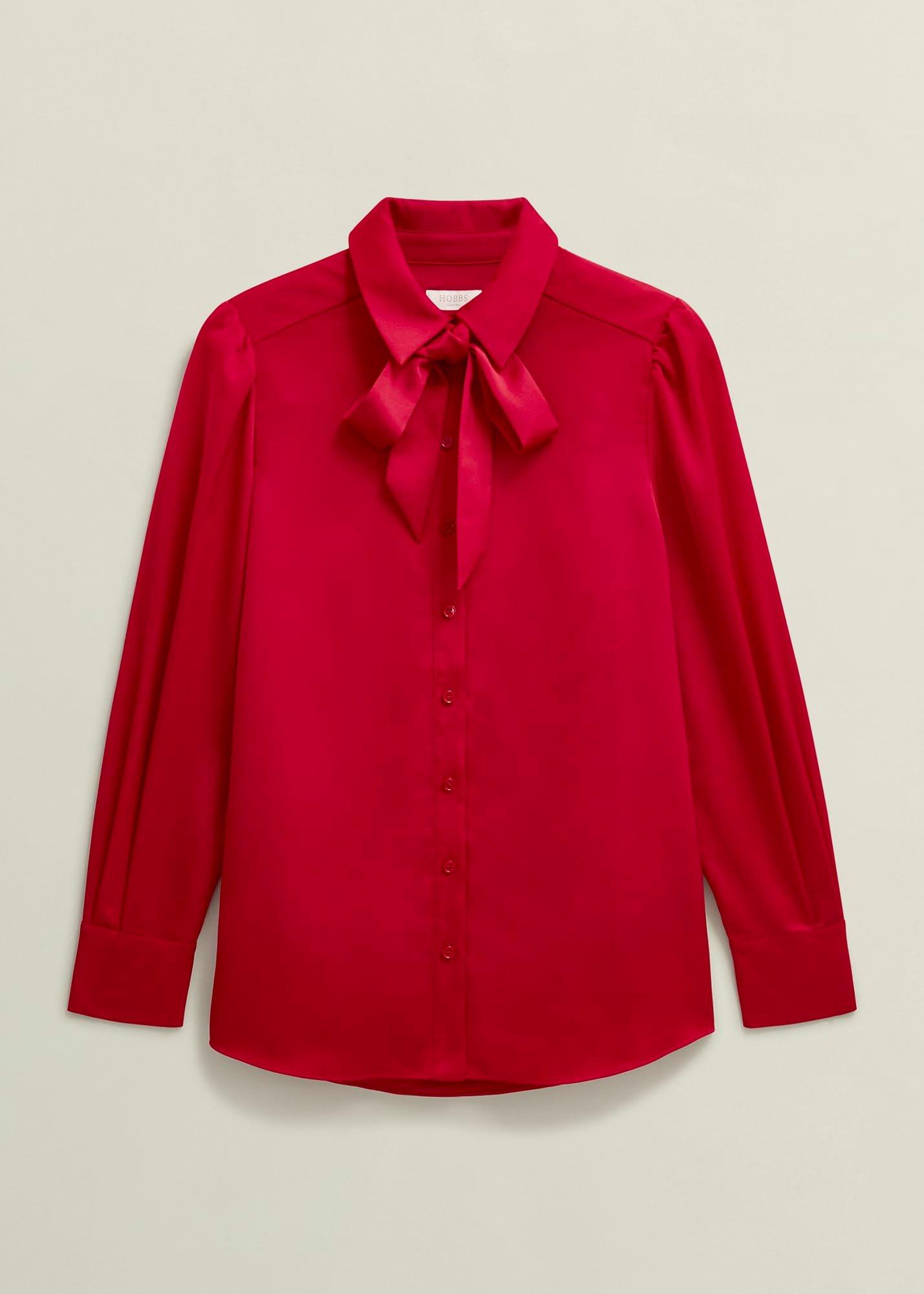 Ruby Blouse, Red, hi-res