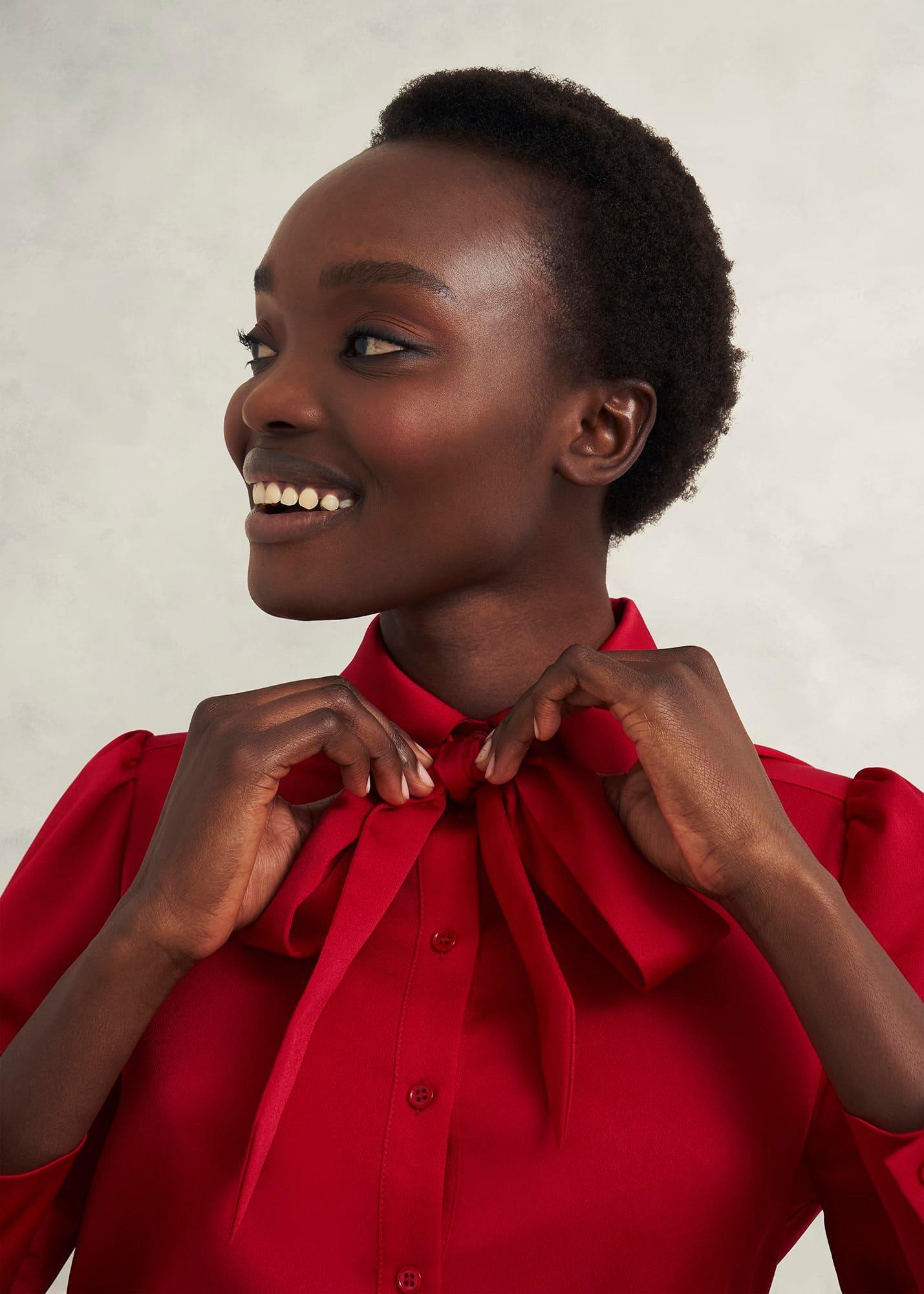 Ruby Blouse, Red, hi-res