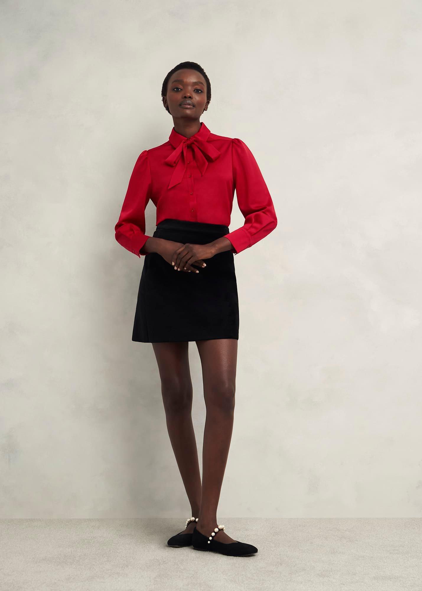 Ruby Blouse, Red, hi-res