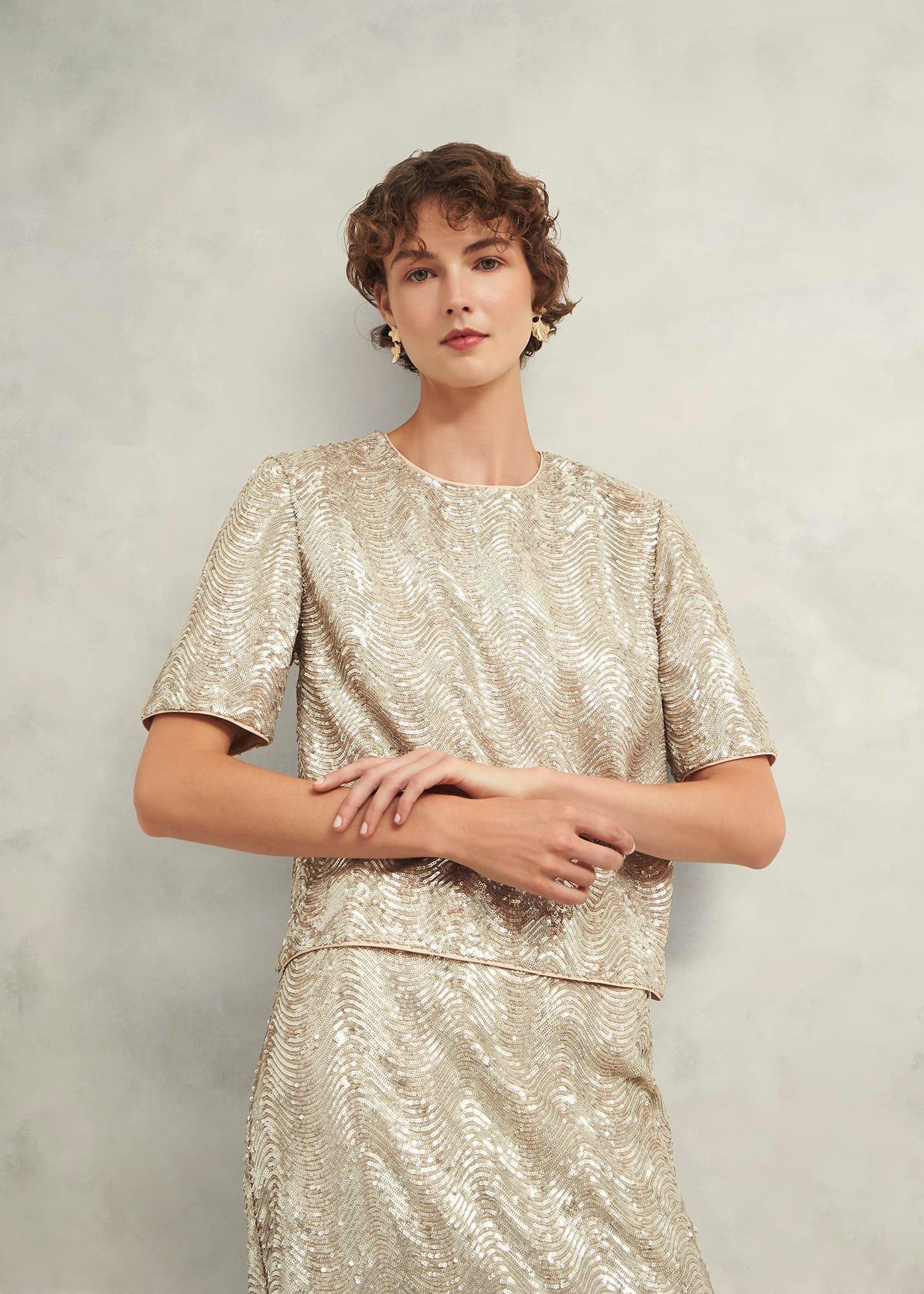 Marlowe Sequin Top