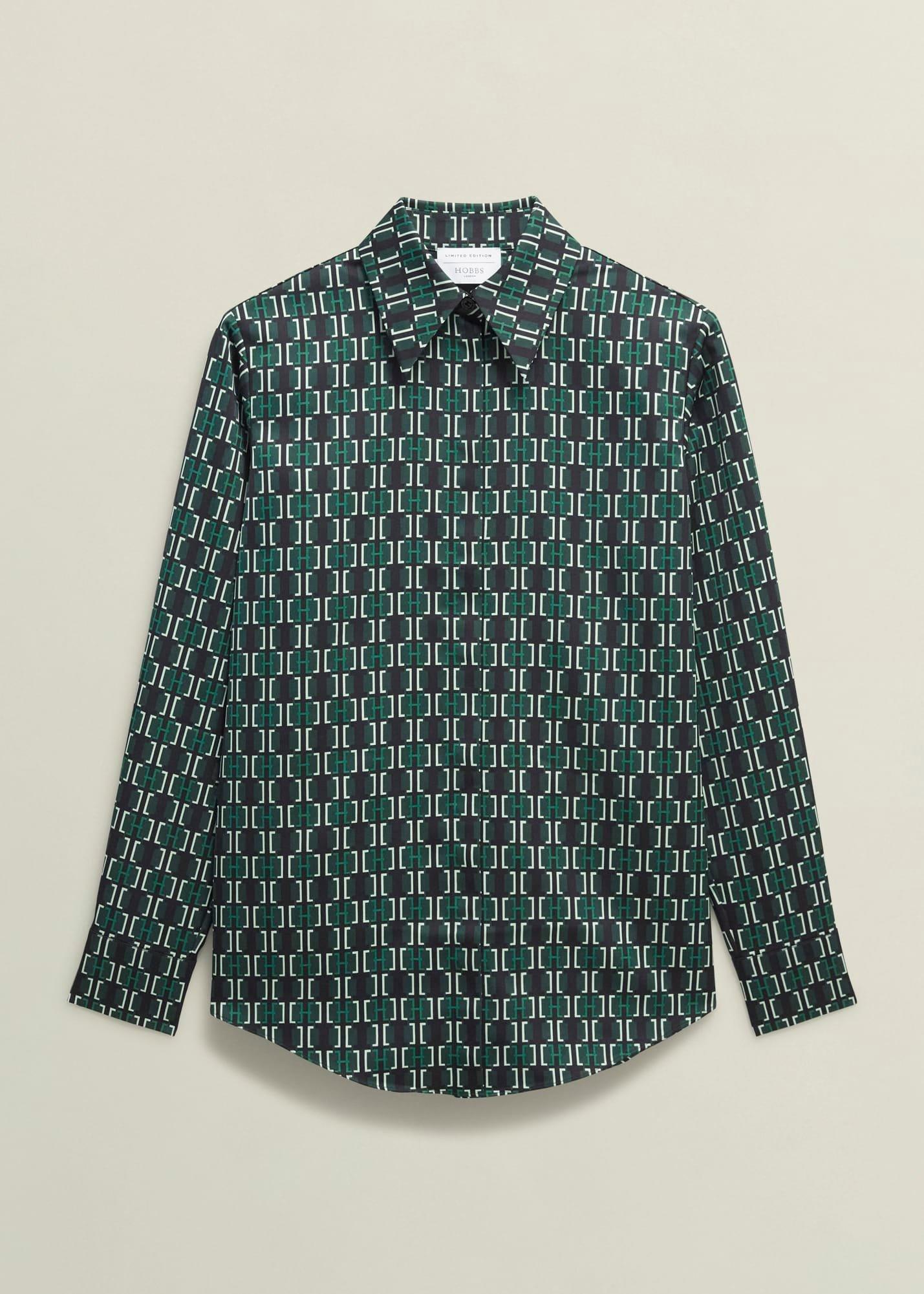 Finwell Satin Shirt, Multi, hi-res