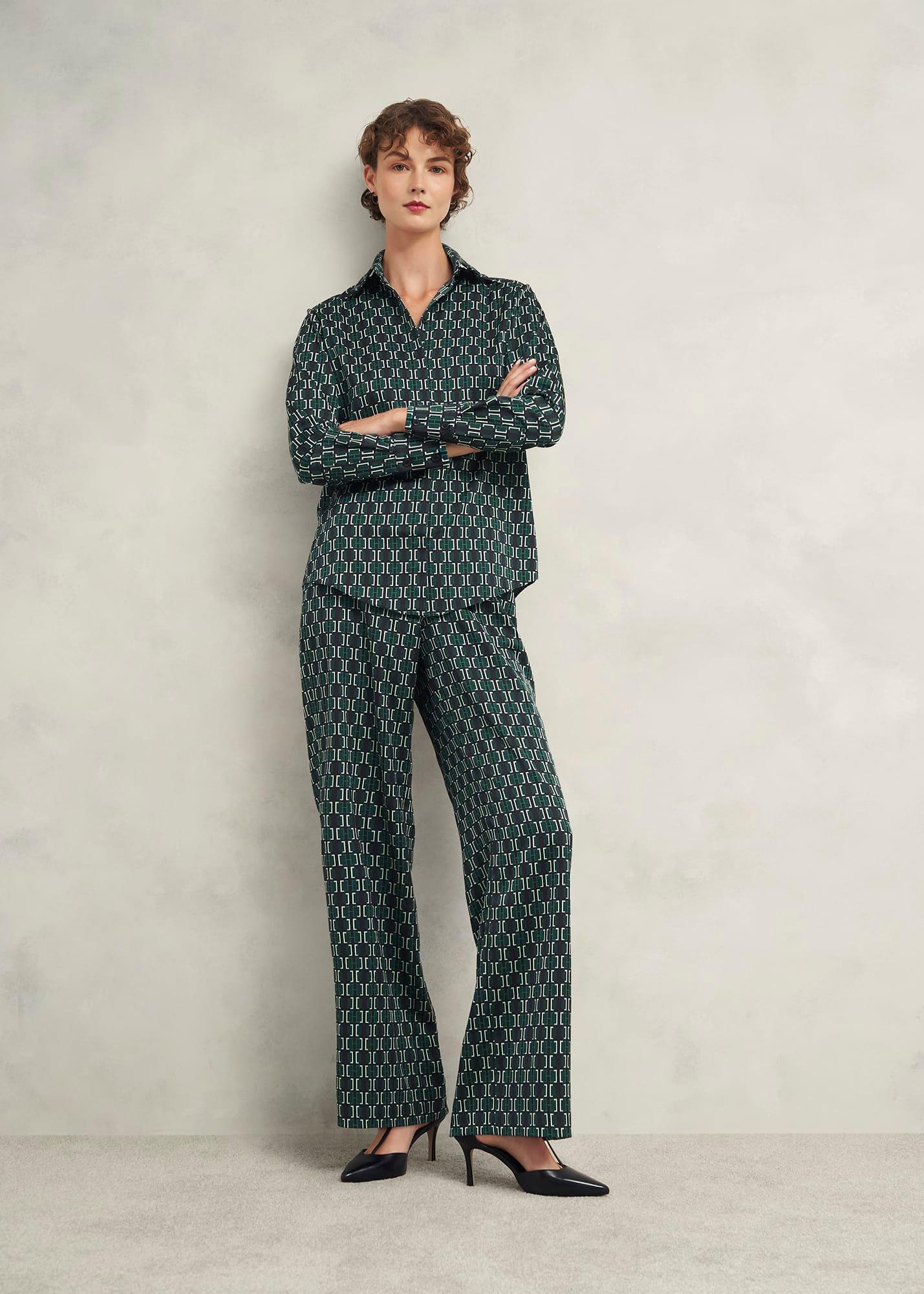Finwell Satin Shirt, Multi, hi-res