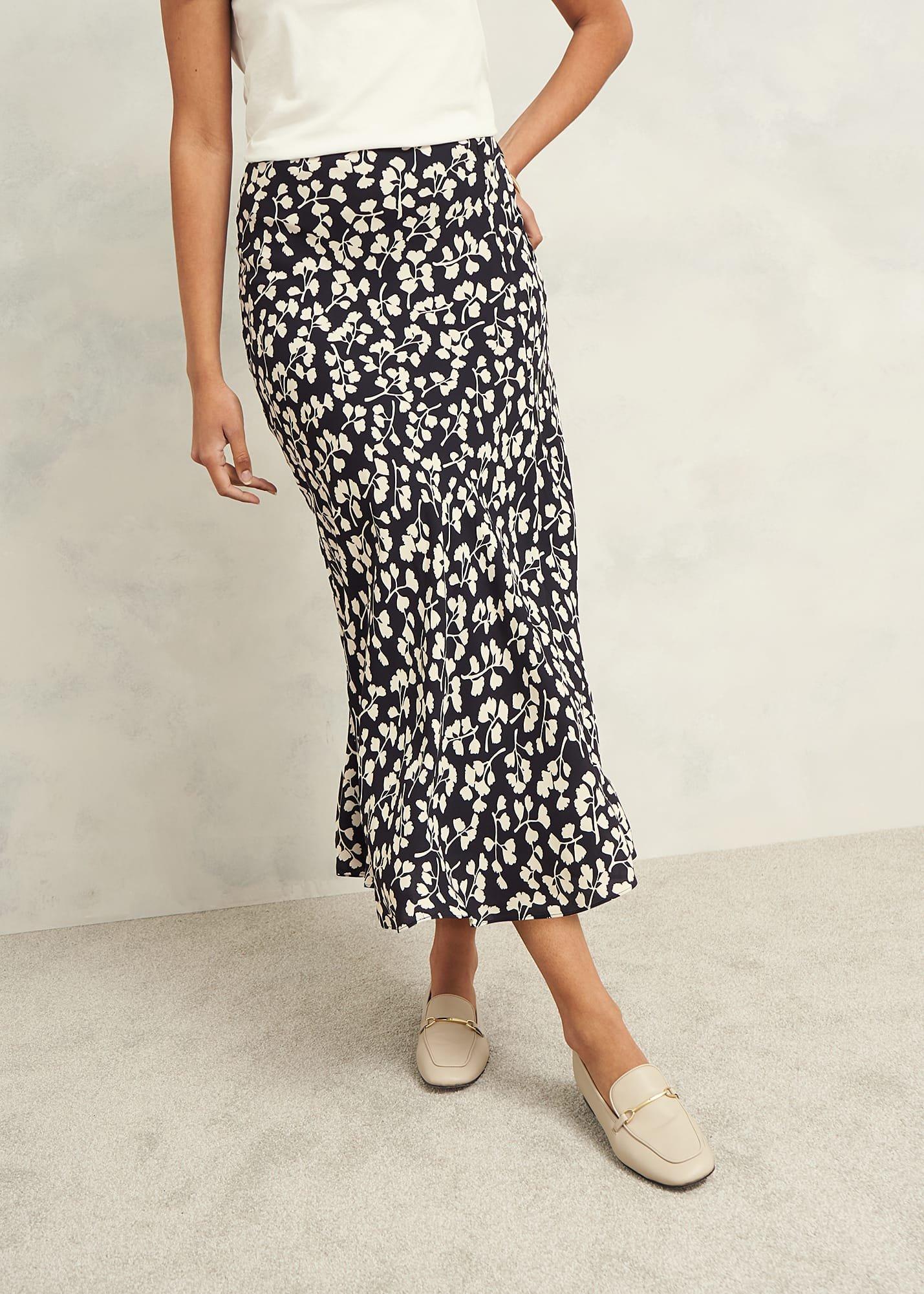 Eliza Skirt, Navy Cream, hi-res
