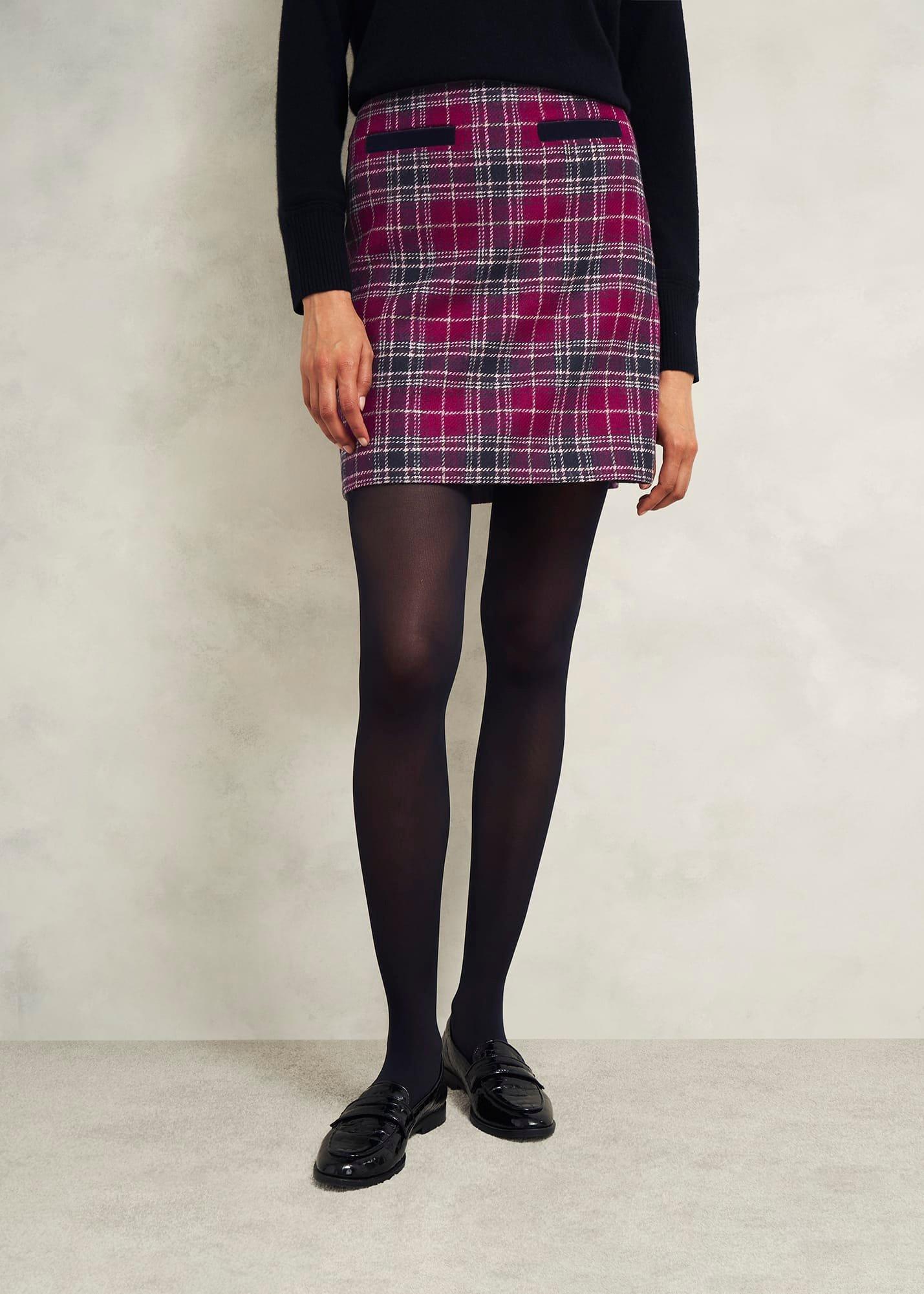 Ruthie Wool Skirt, Pink Multi, hi-res