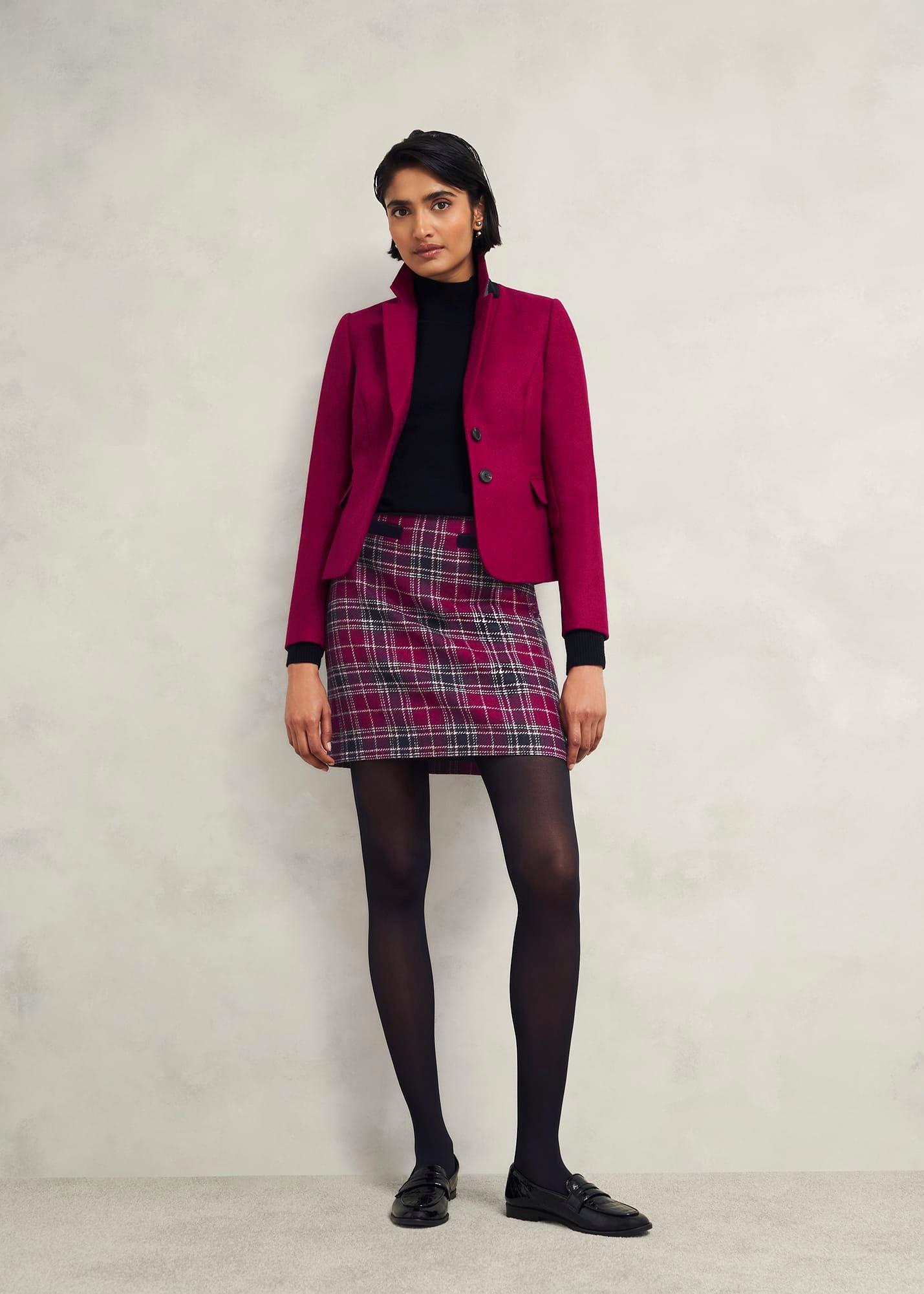 Ruthie Wool Skirt, Pink Multi, hi-res