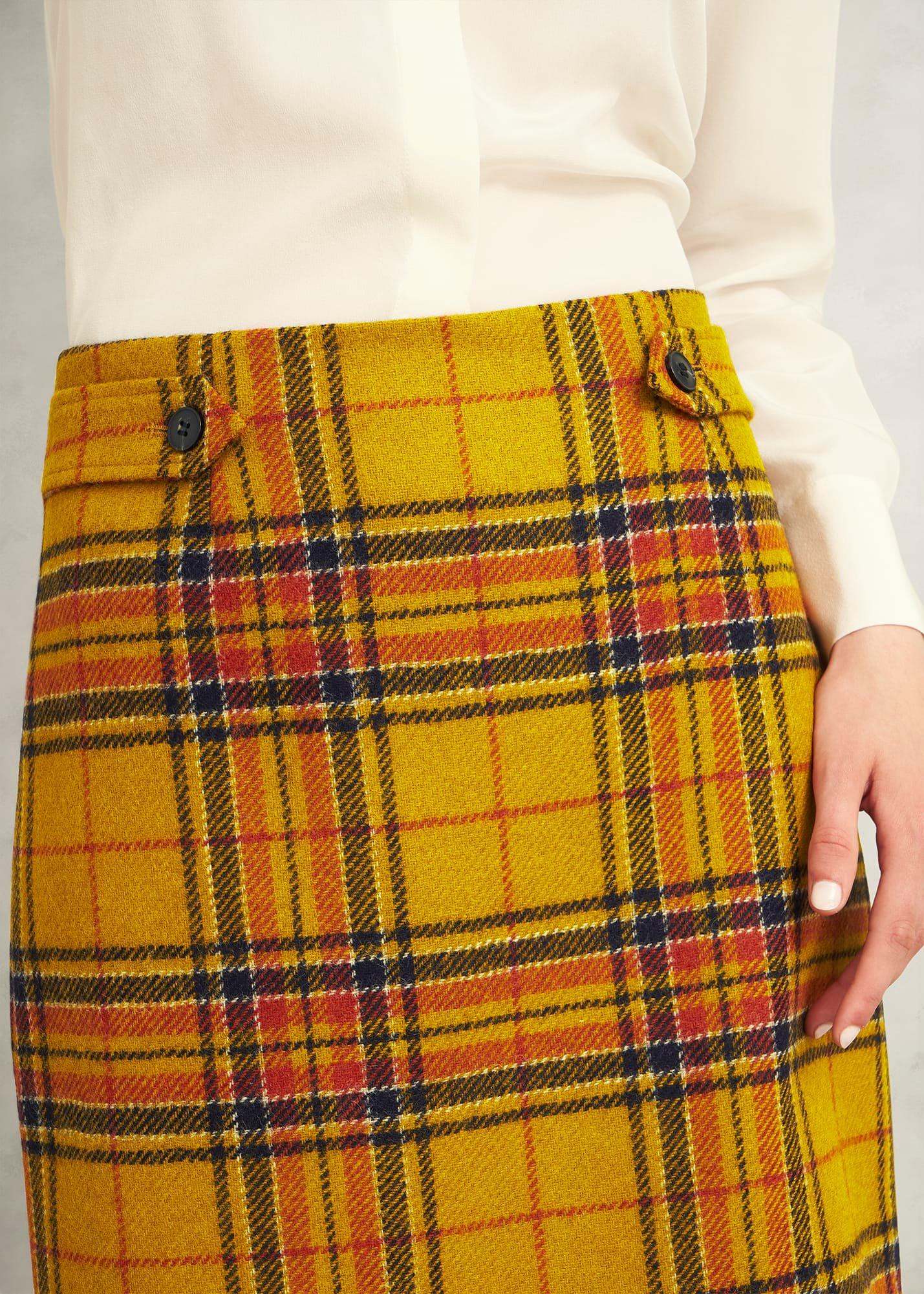Maeve Wool Skirt, Ochre Multi, hi-res