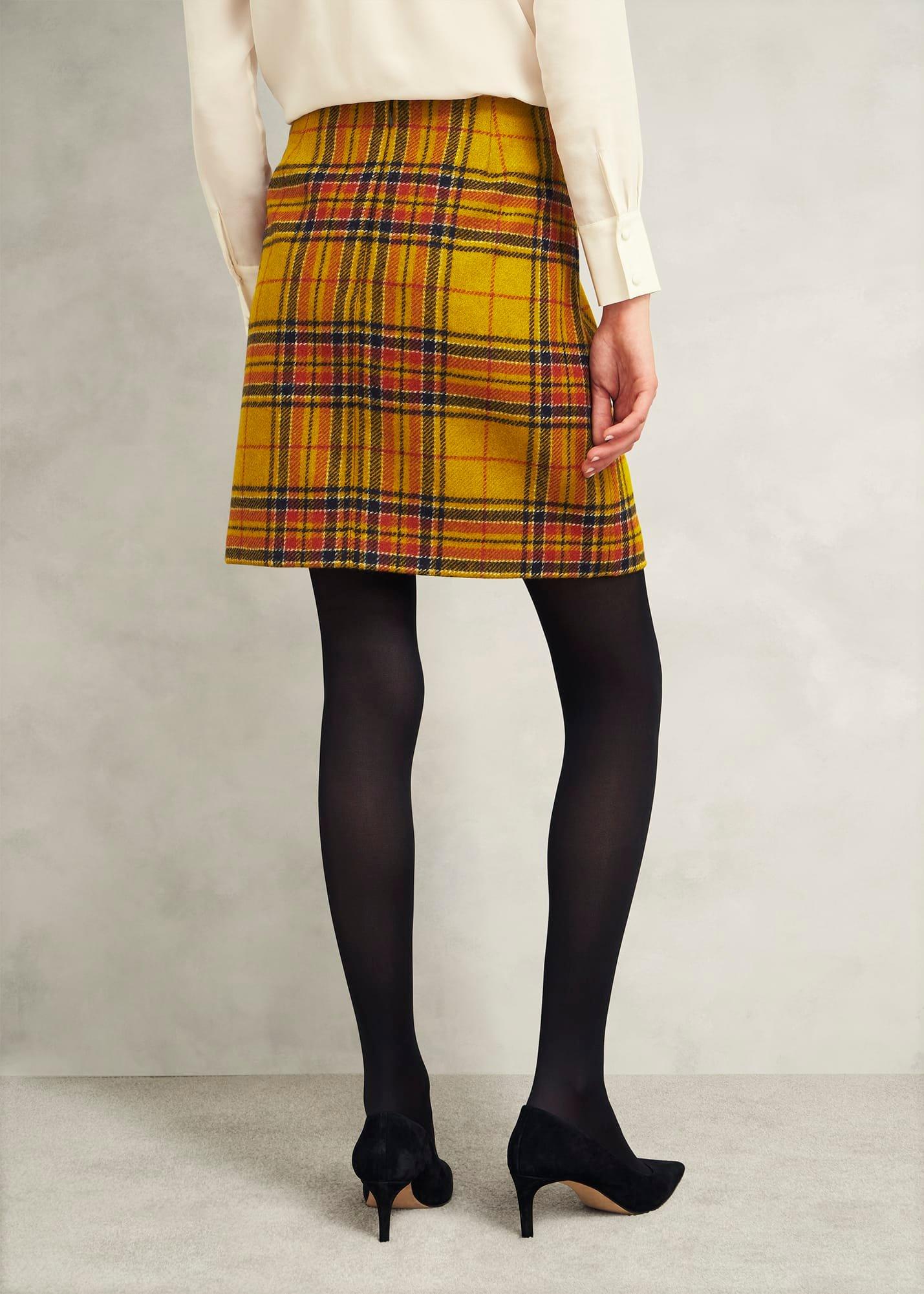 Maeve Wool Skirt, Ochre Multi, hi-res