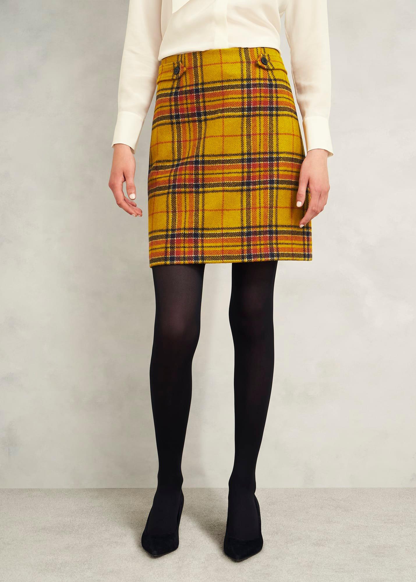 Maeve Wool Skirt, Ochre Multi, hi-res