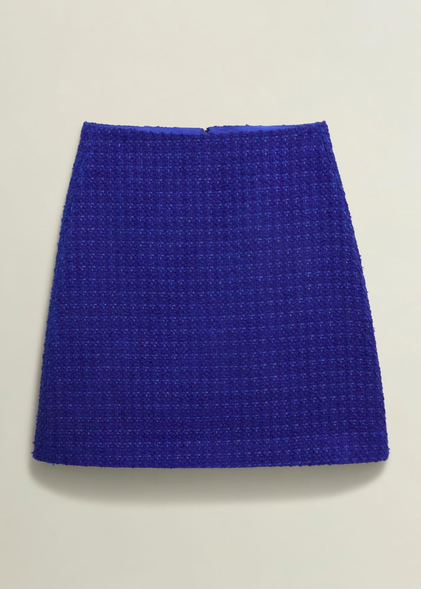 Khloe Skirt With Wool, Cobalt, hi-res
