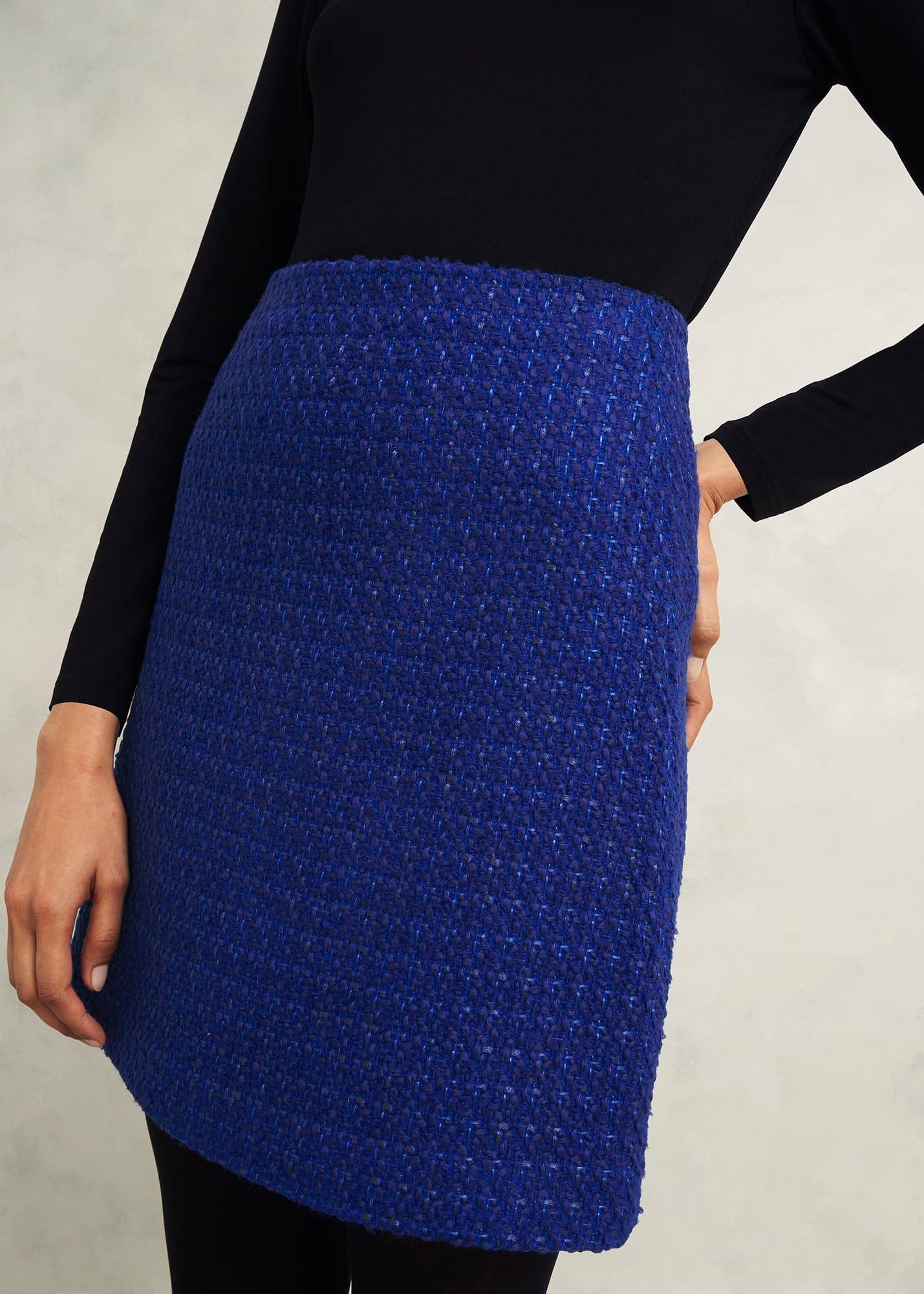 Khloe Skirt With Wool, Cobalt, hi-res