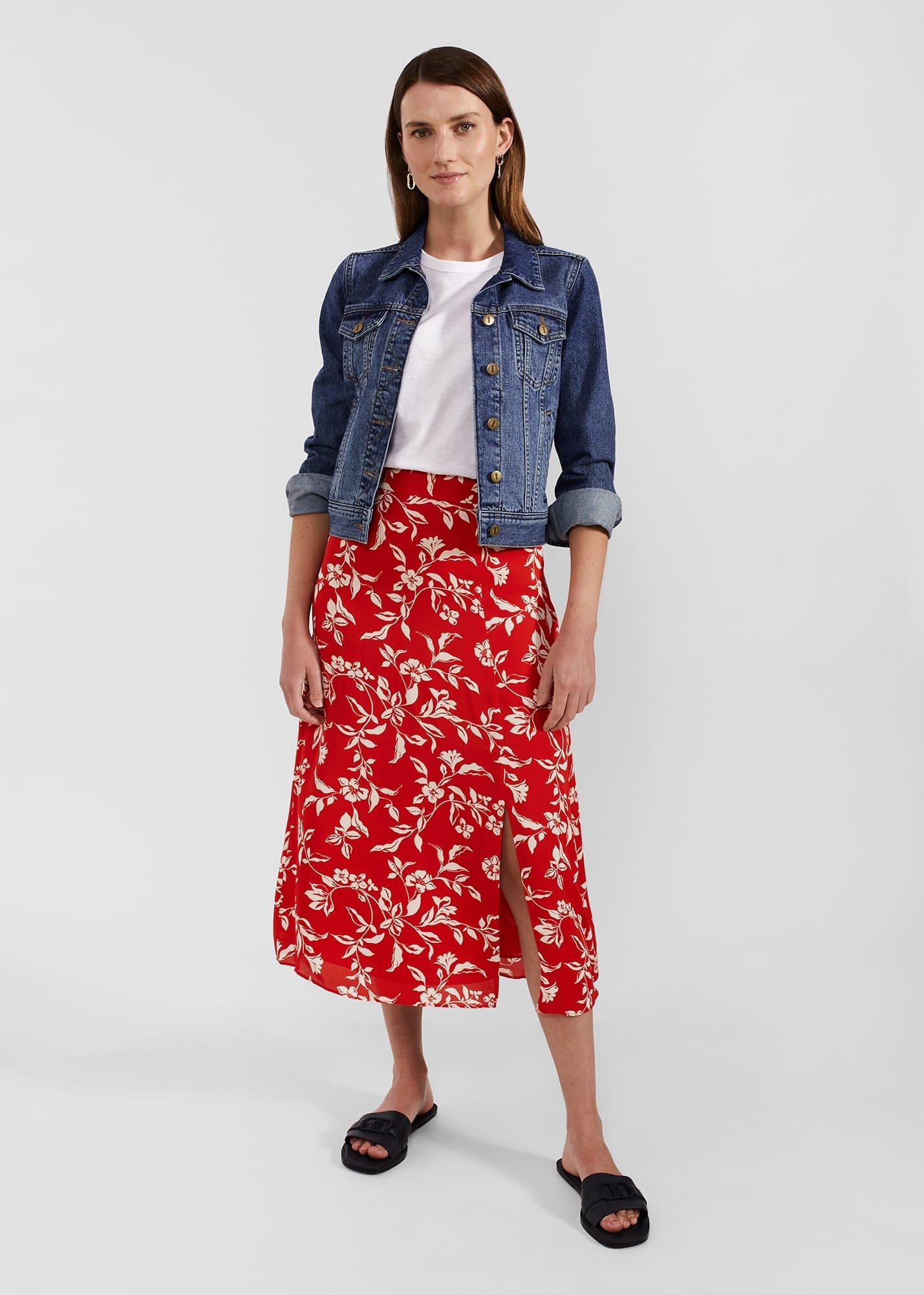 Eloise Skirt, Red Buttercream, hi-res