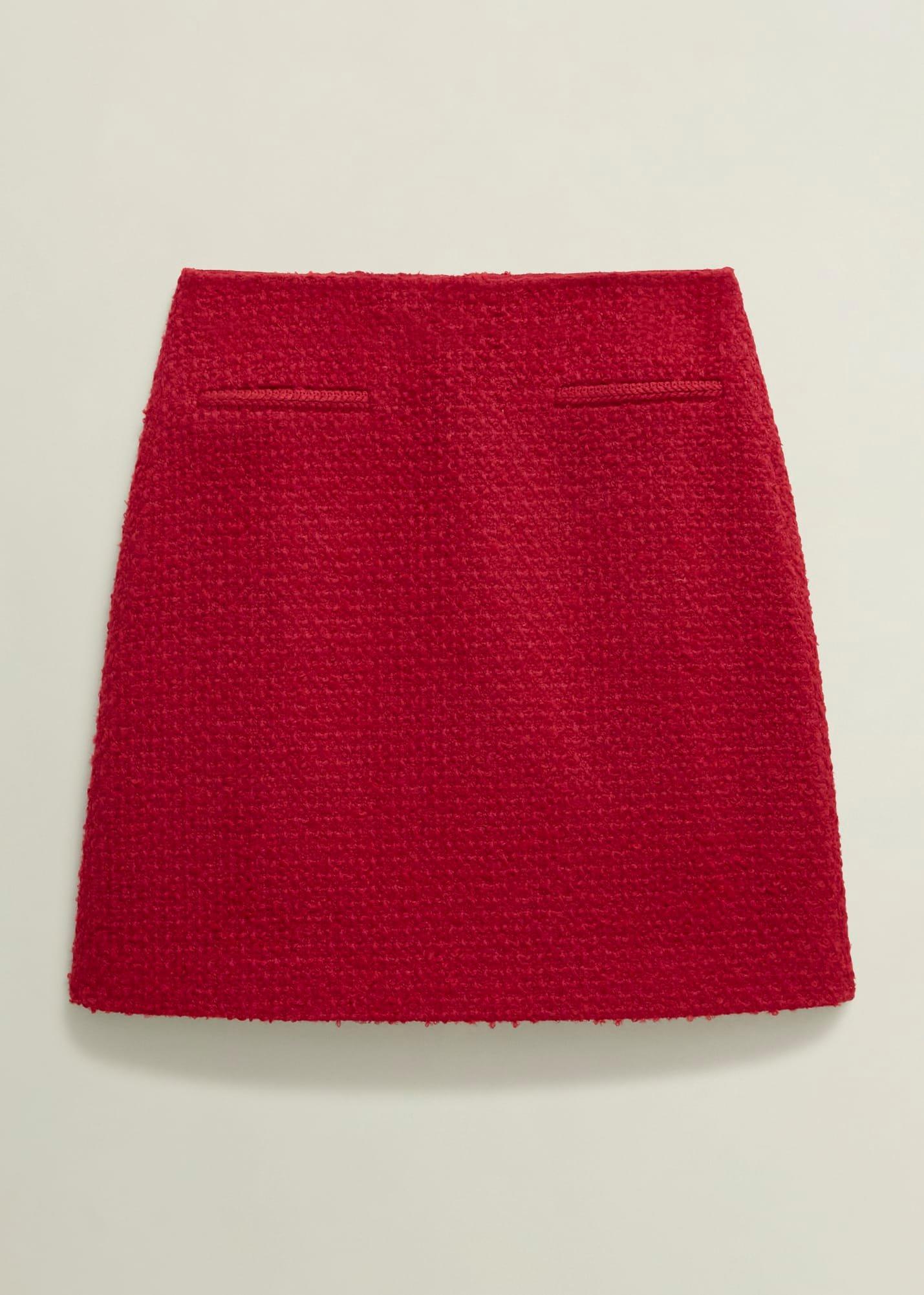 Rosa Skirt With Wool, Rowan Red, hi-res