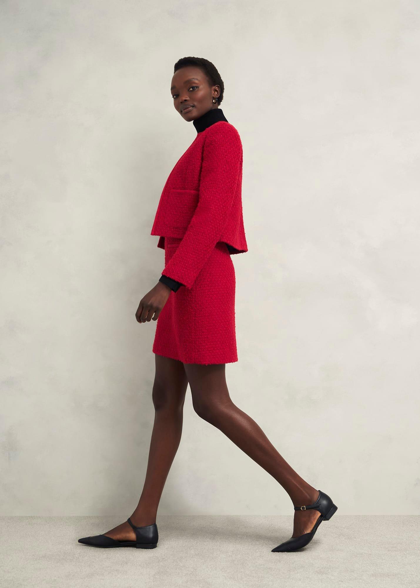 Rosa Skirt With Wool, Rowan Red, hi-res