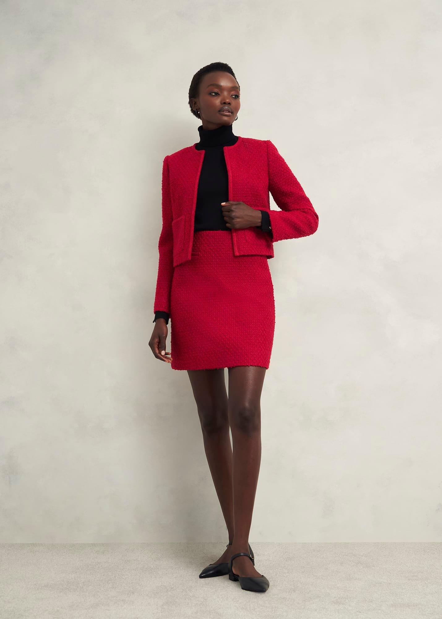 Rosa Skirt With Wool, Rowan Red, hi-res