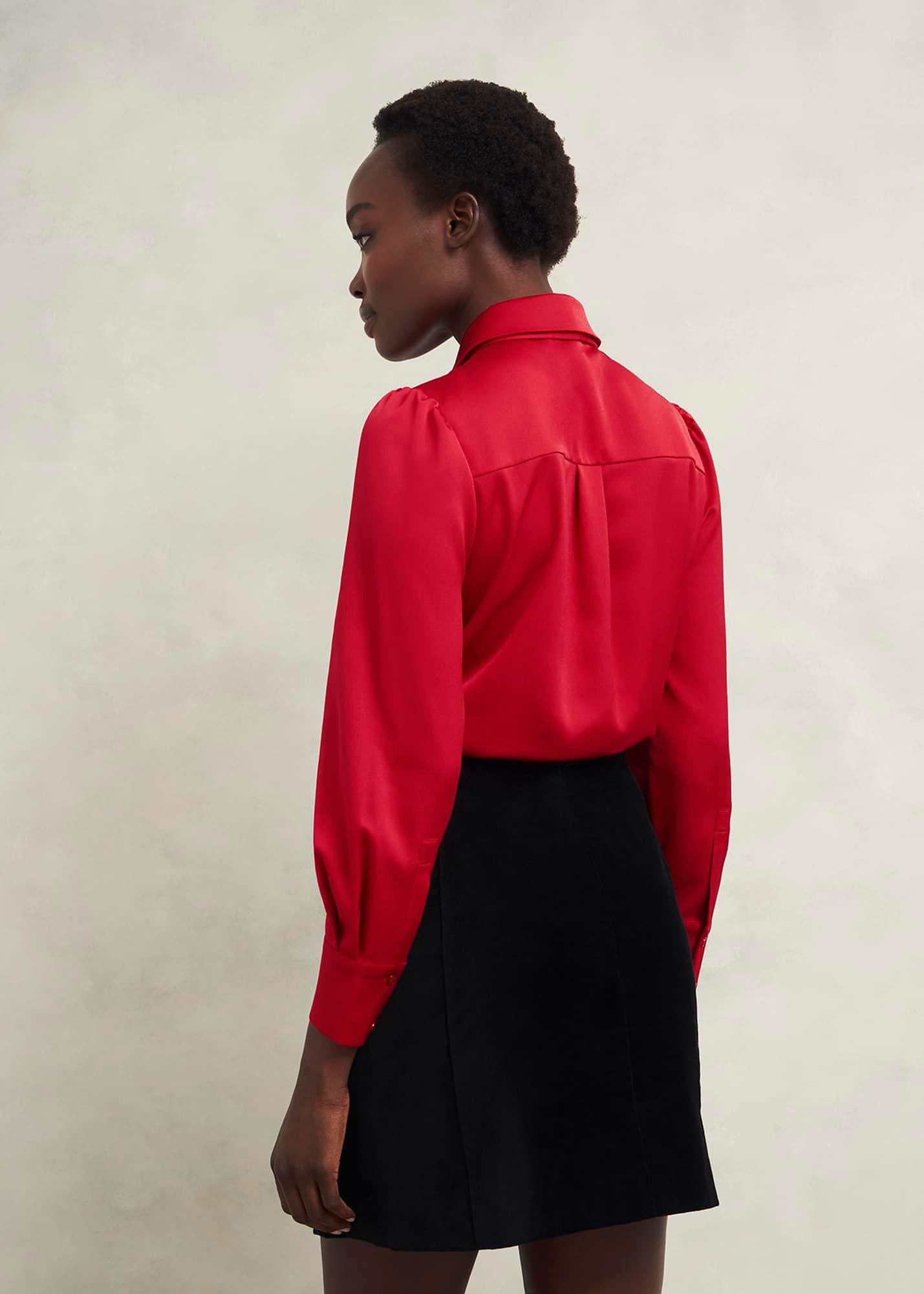 Izzy Velvet Skirt, Black, hi-res