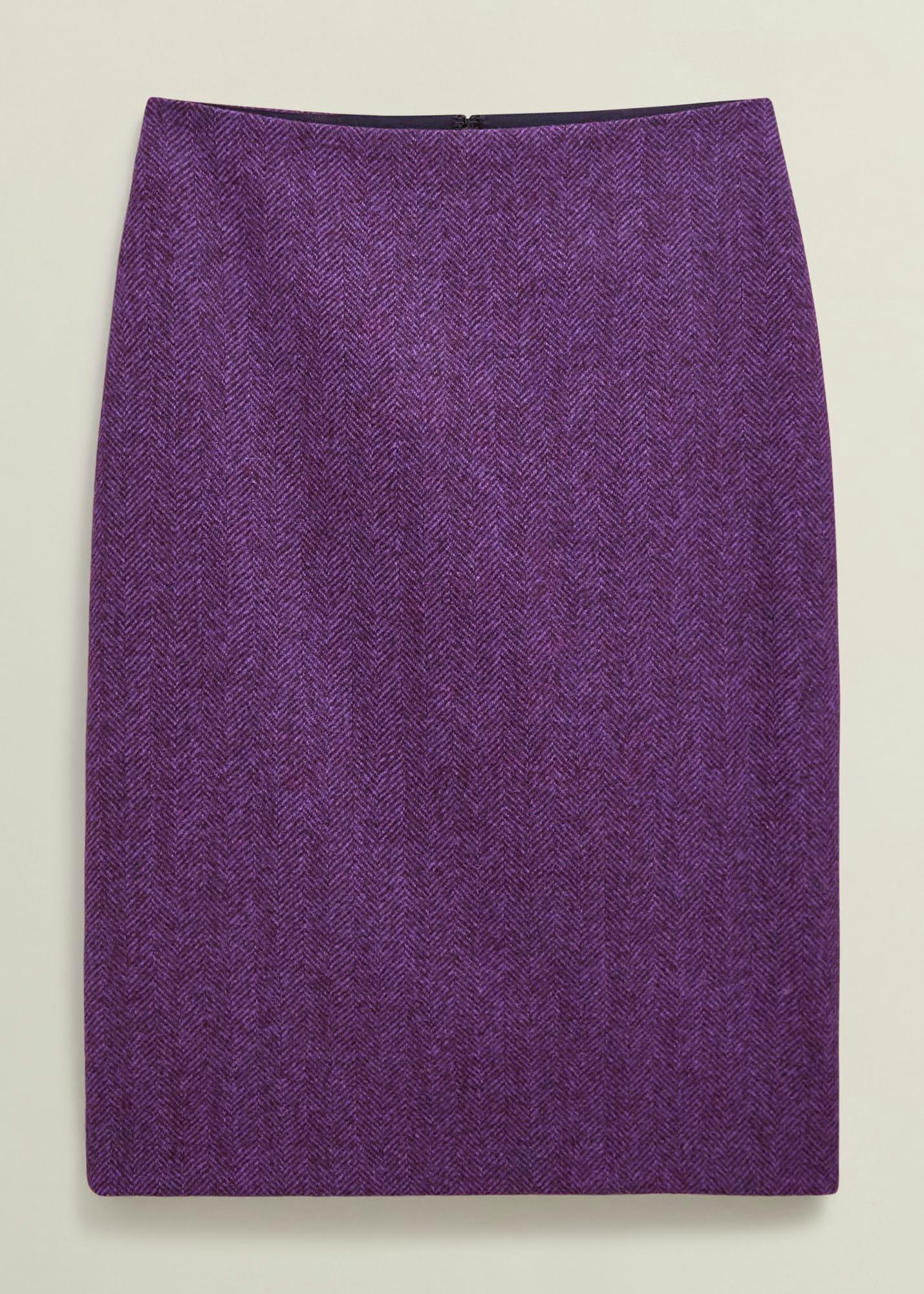 Daphne Wool Skirt, Purple Multi, hi-res
