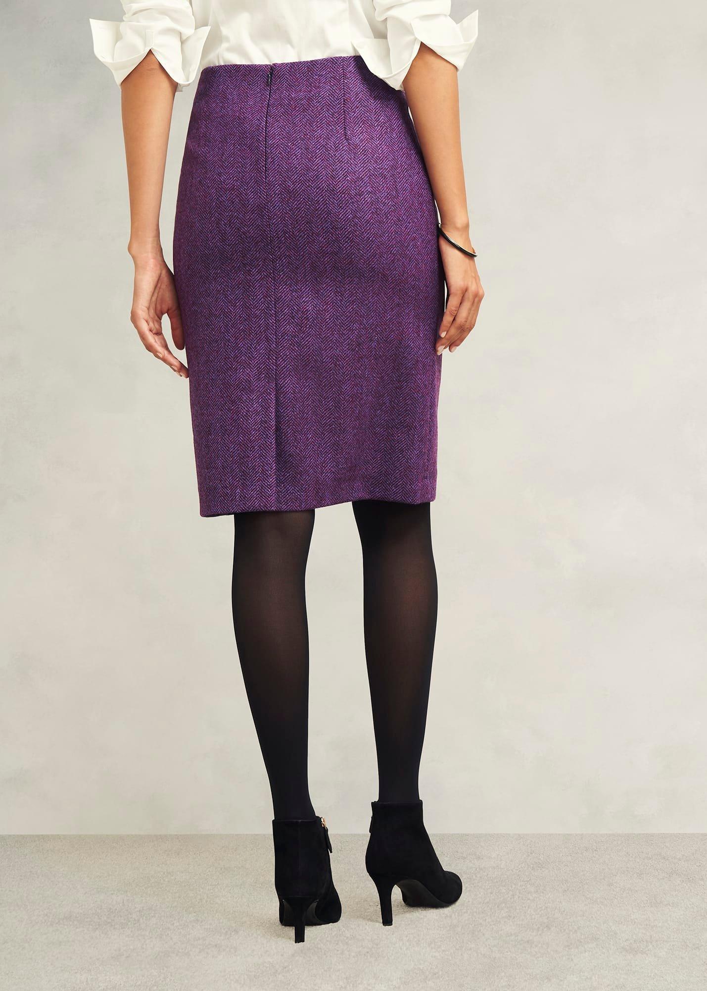 Daphne Wool Skirt, Purple Multi, hi-res