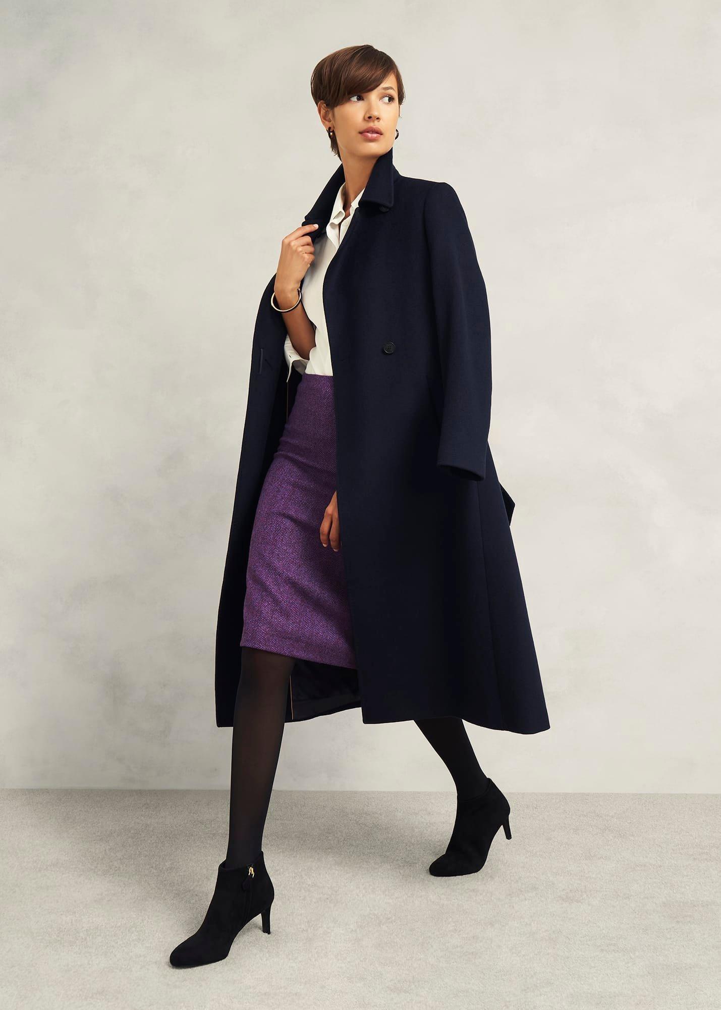 Daphne Wool Skirt, Purple Multi, hi-res