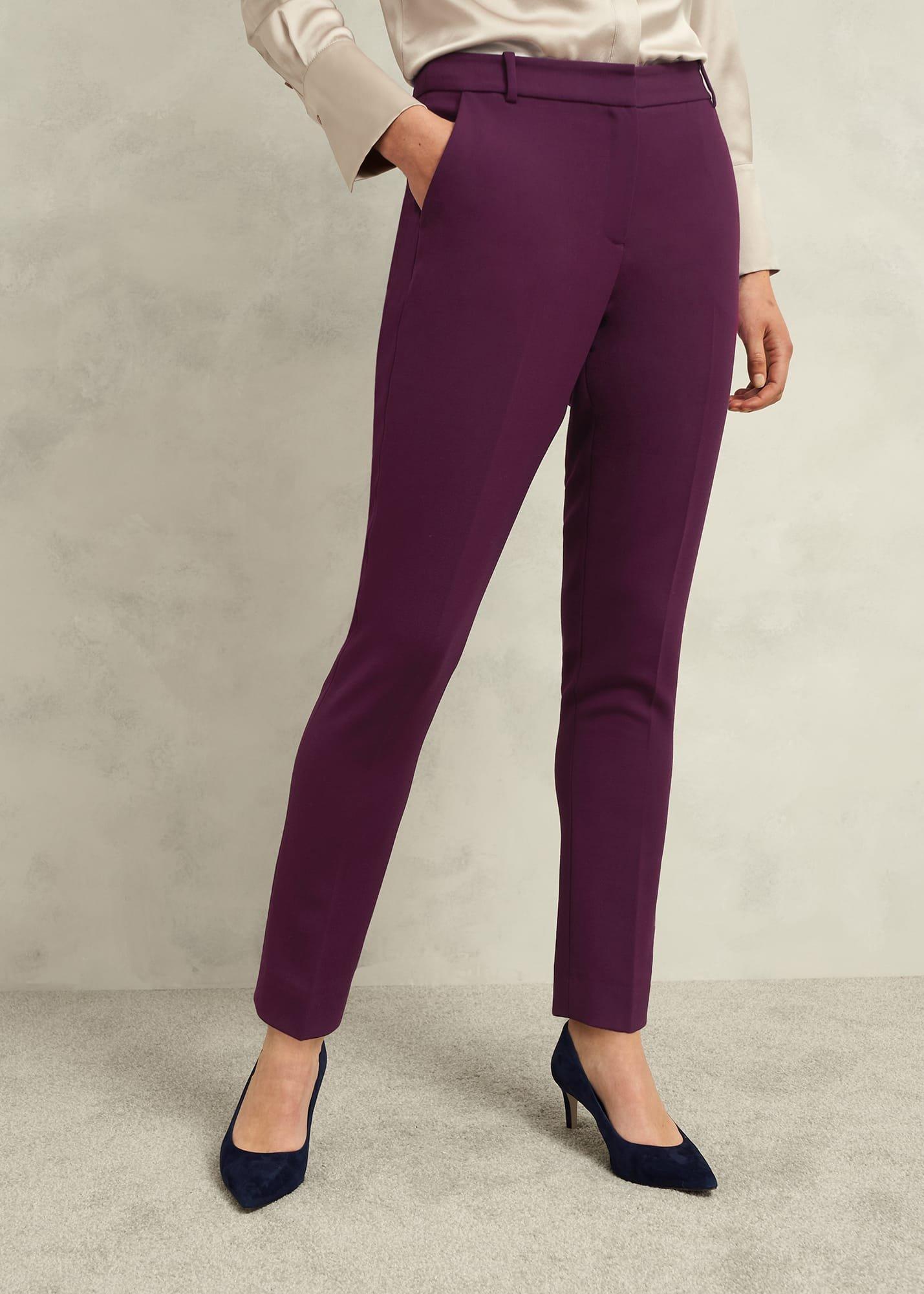 Sami Tapered Trousers, Warm Plum, hi-res