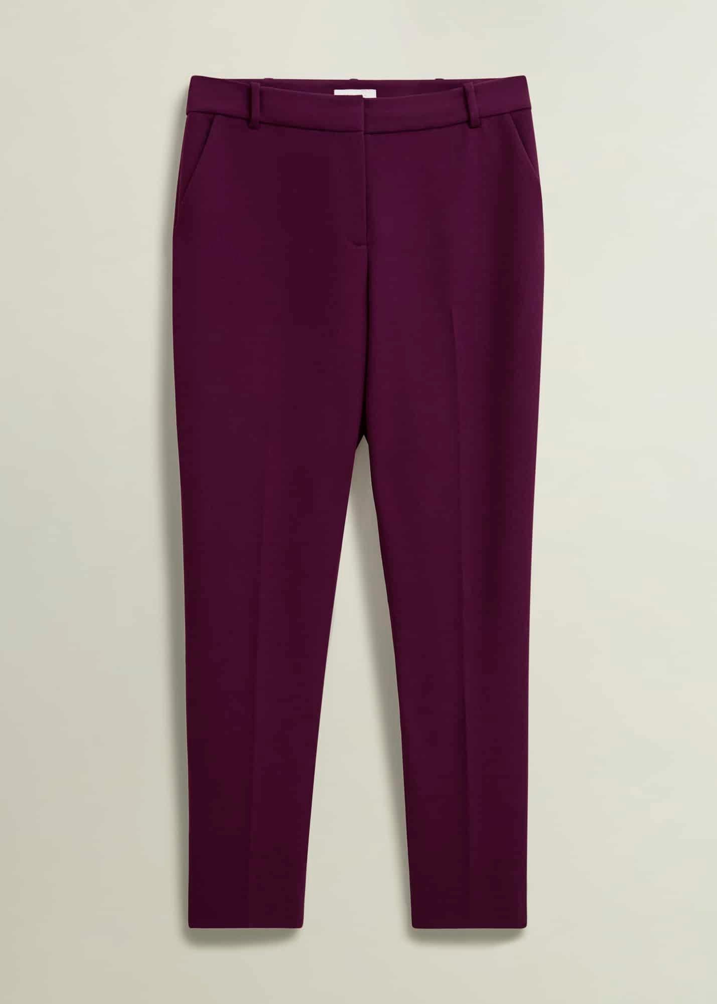 Petite Sami Trousers, Warm Plum, hi-res