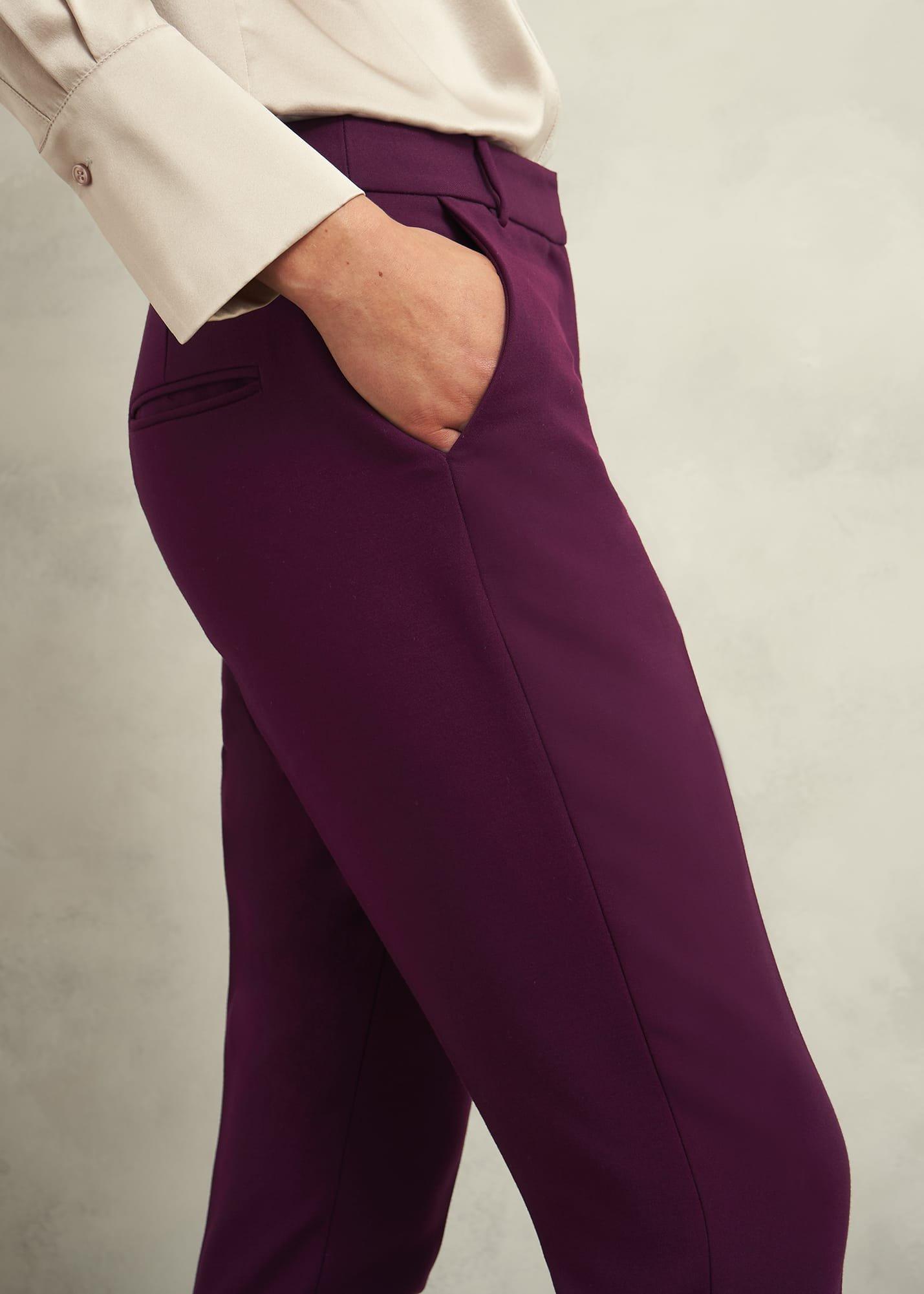 Petite Sami Trousers, Warm Plum, hi-res