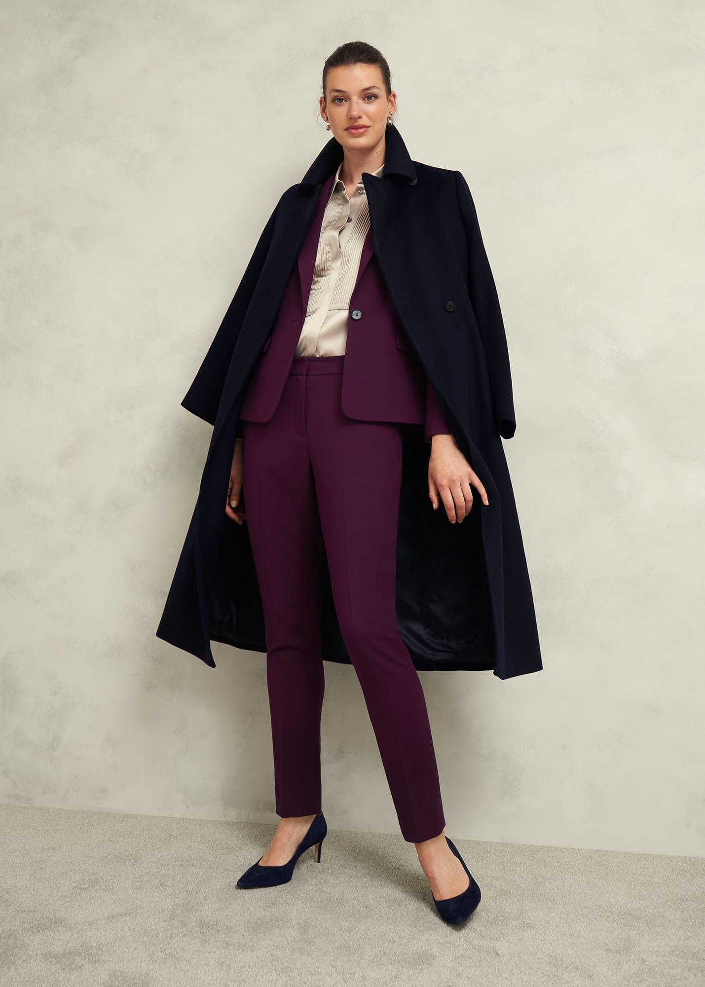 Petite Sami Trousers, Warm Plum, hi-res