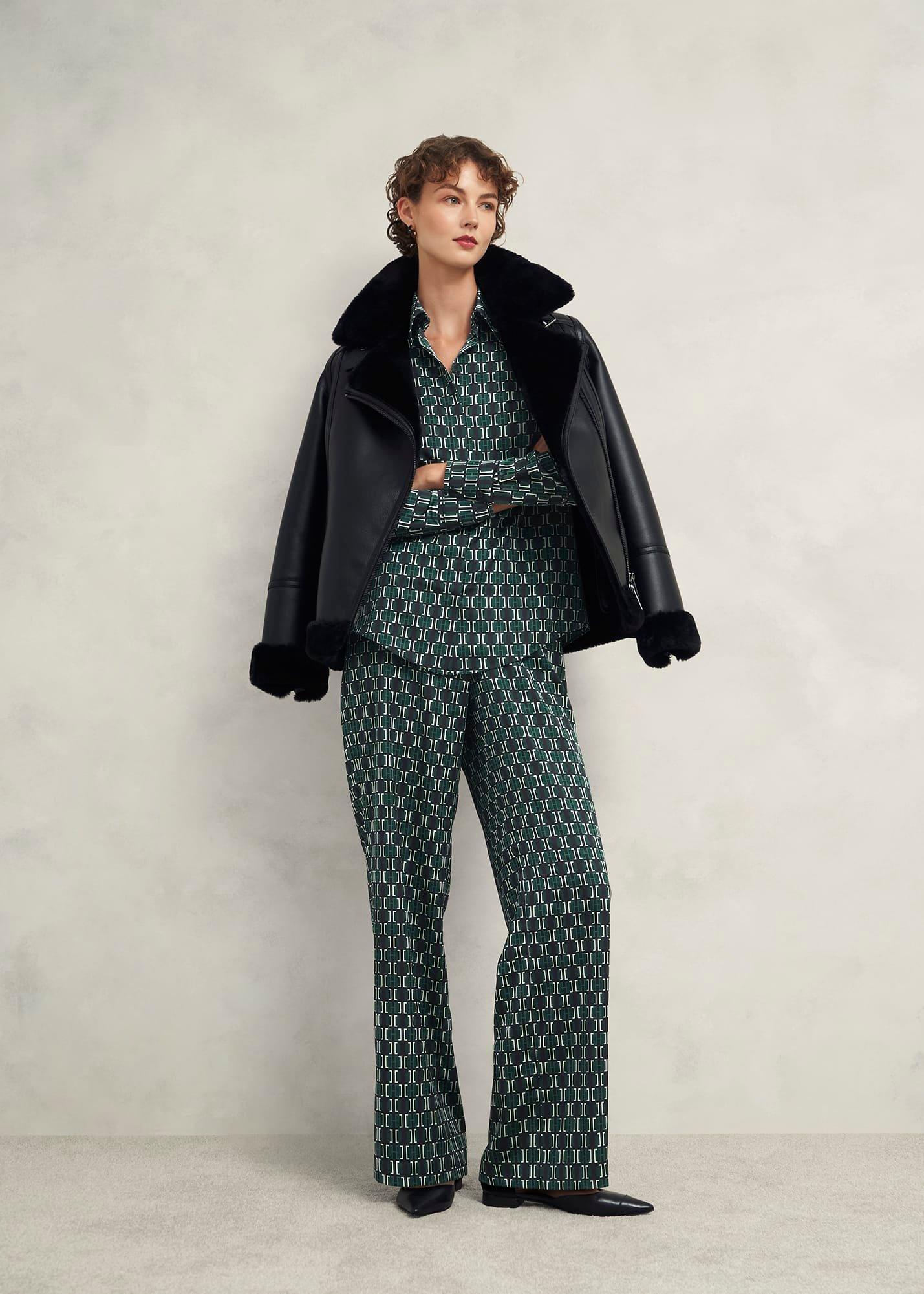 Finwell Satin Pants, Multi, hi-res