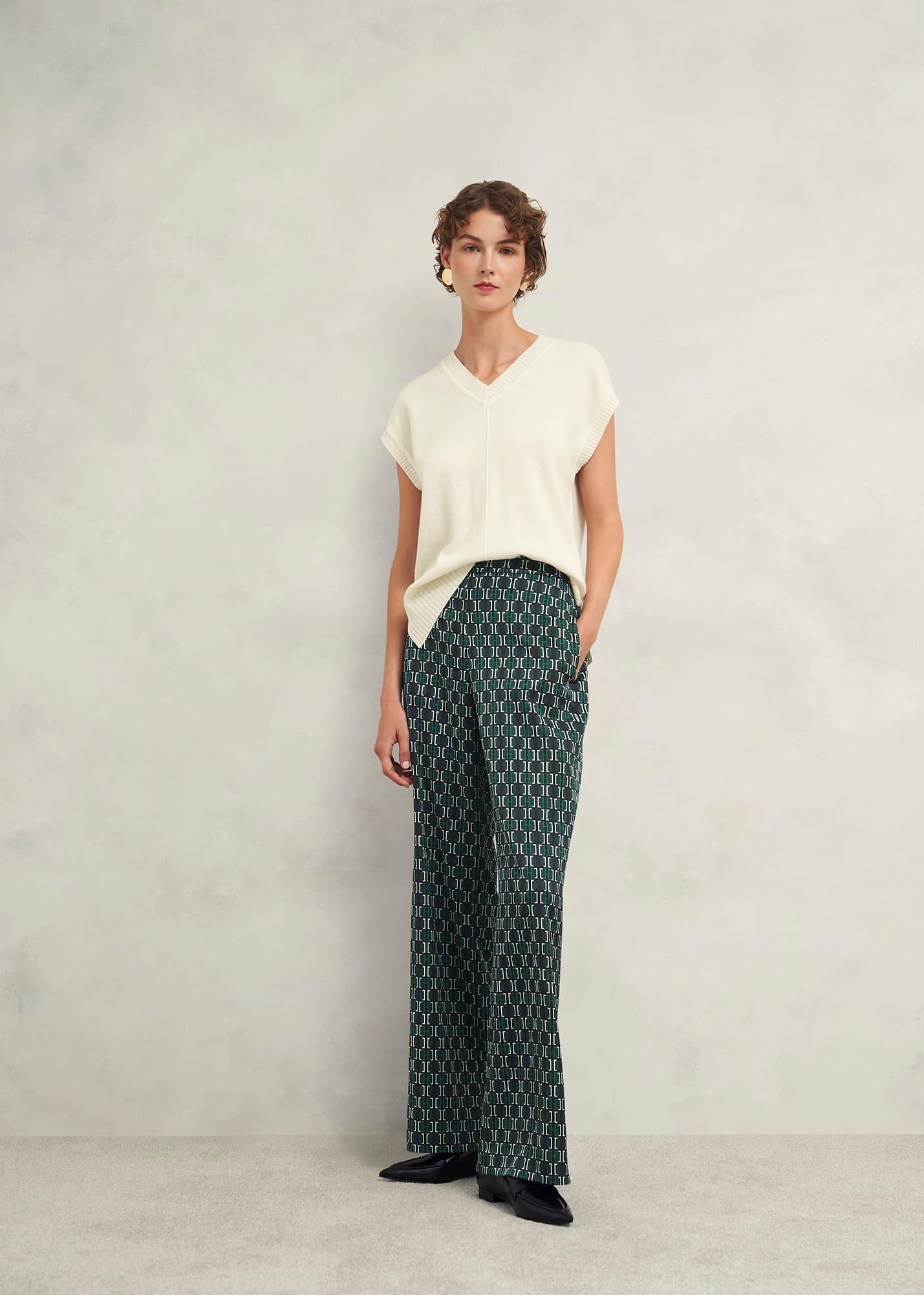 Finwell Satin Pants, Multi, hi-res