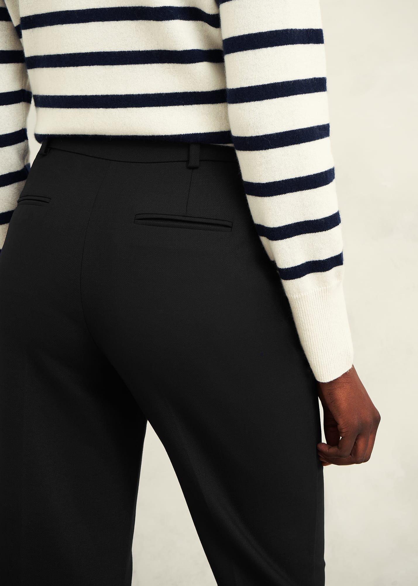 Gerrie Straight Trousers, Black, hi-res