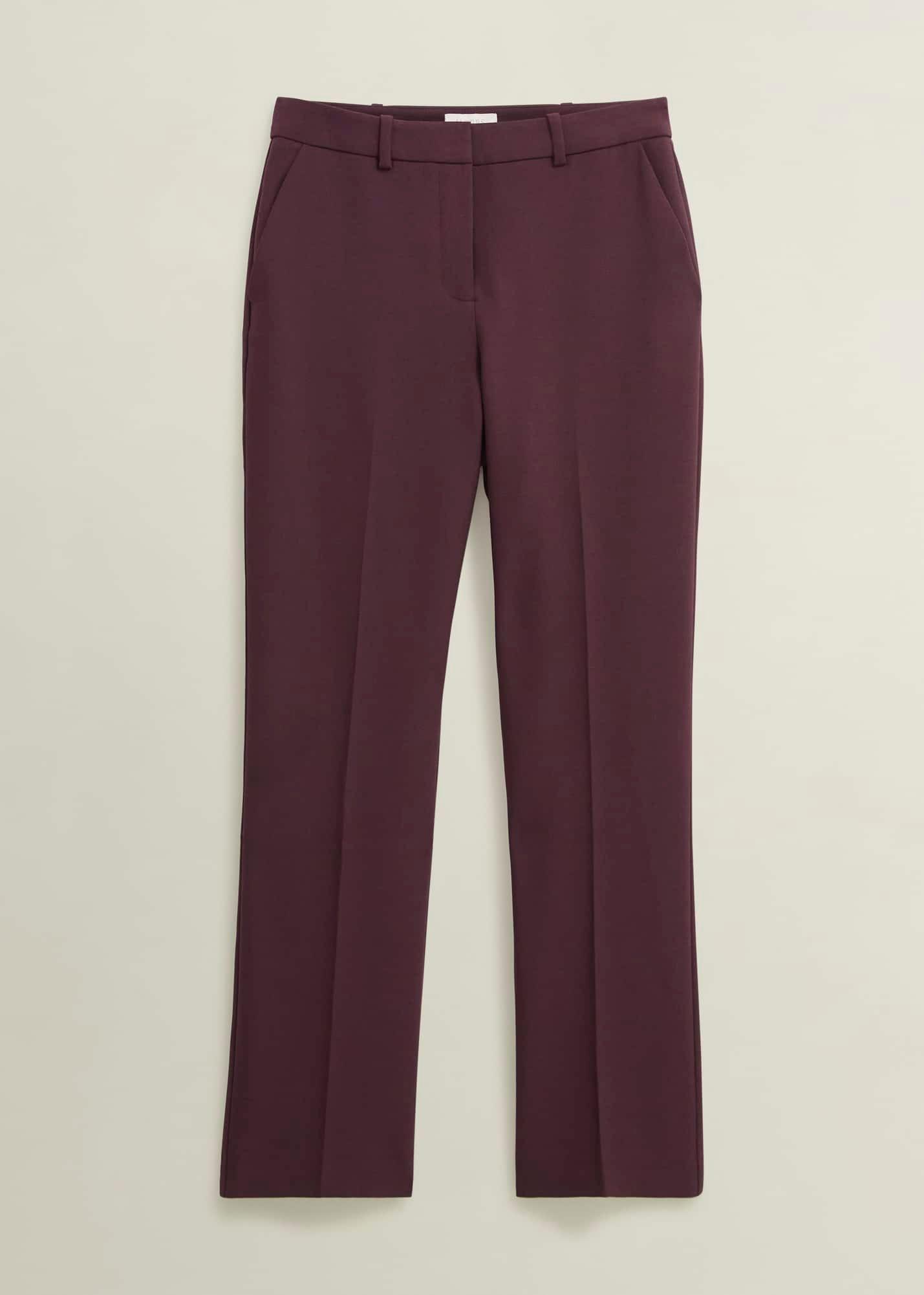 Gerrie Straight Trousers, Malbec Purple, hi-res