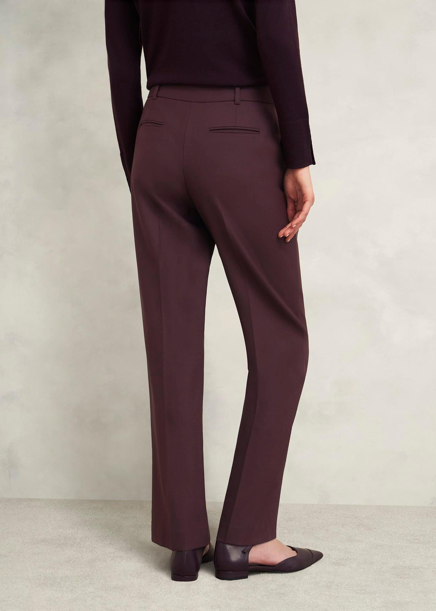Gerrie Straight Trousers, Malbec Purple, hi-res