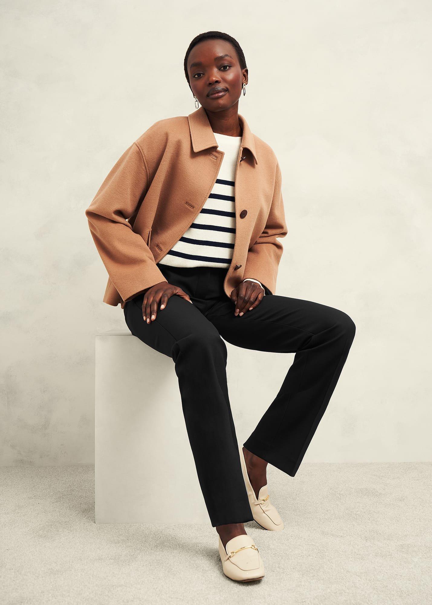 Petite Gerrie Trousers, Black, hi-res