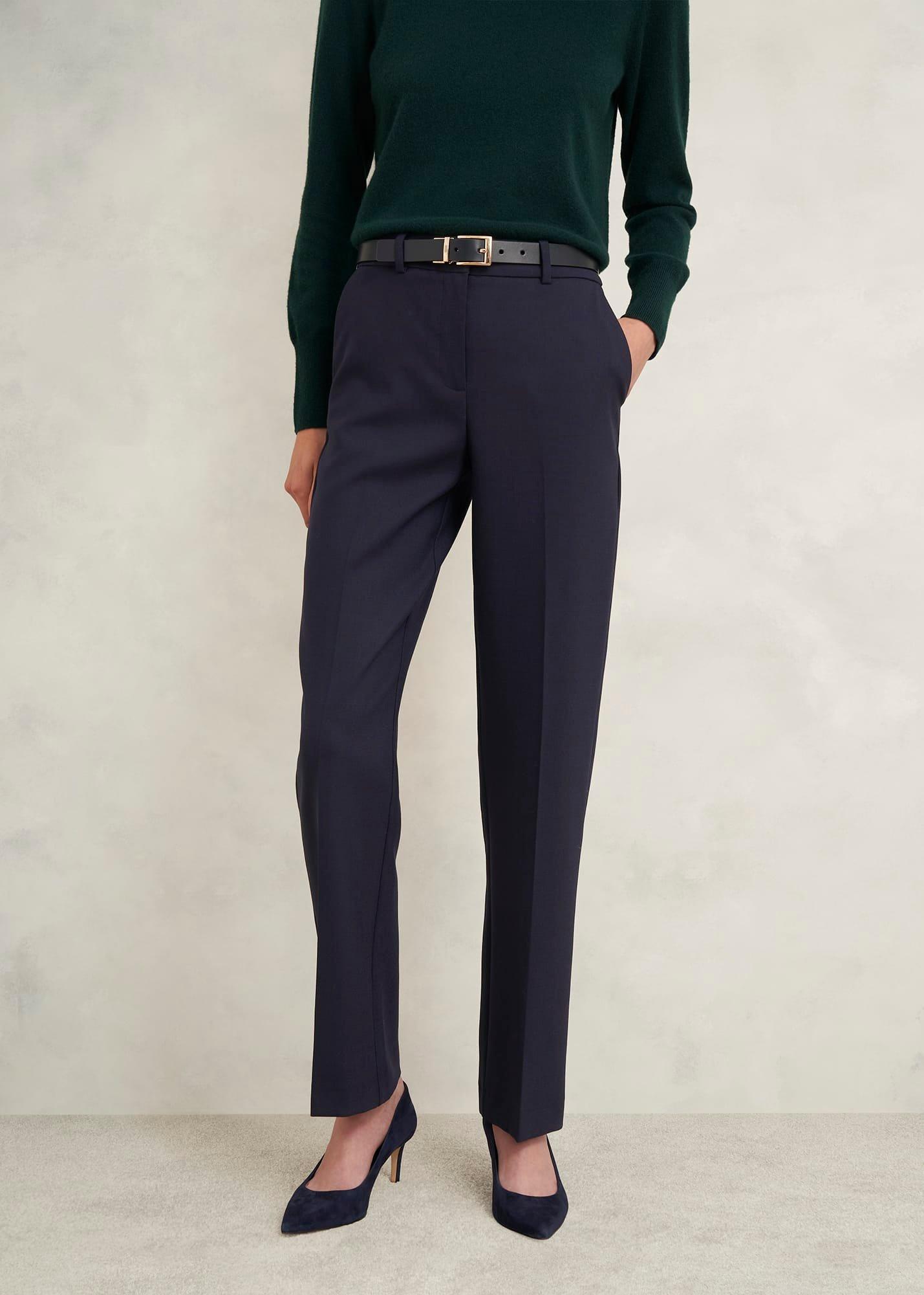 Petite Gerrie Trousers, Navy, hi-res