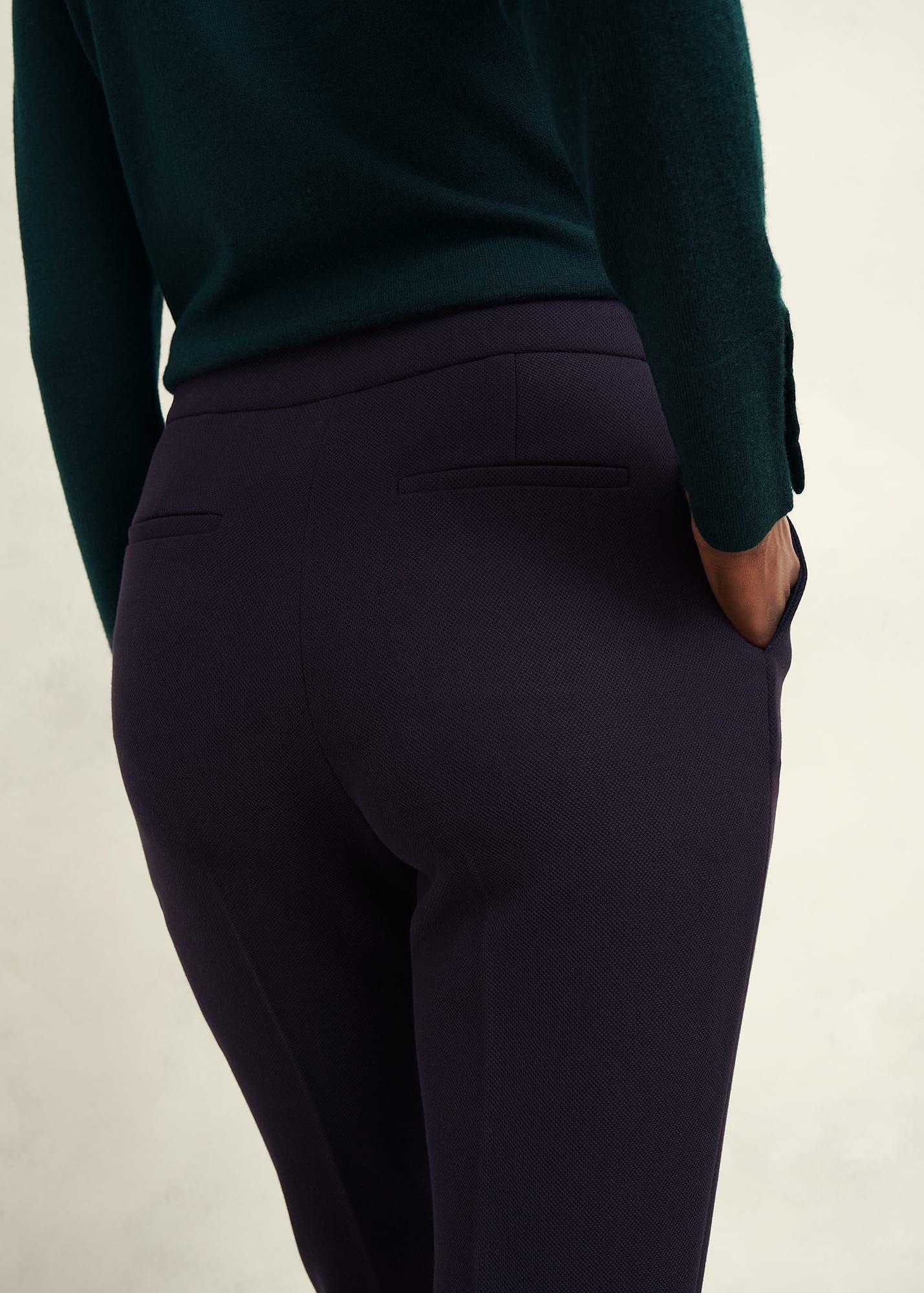 Petite Aly Slim Trousers, Navy, hi-res
