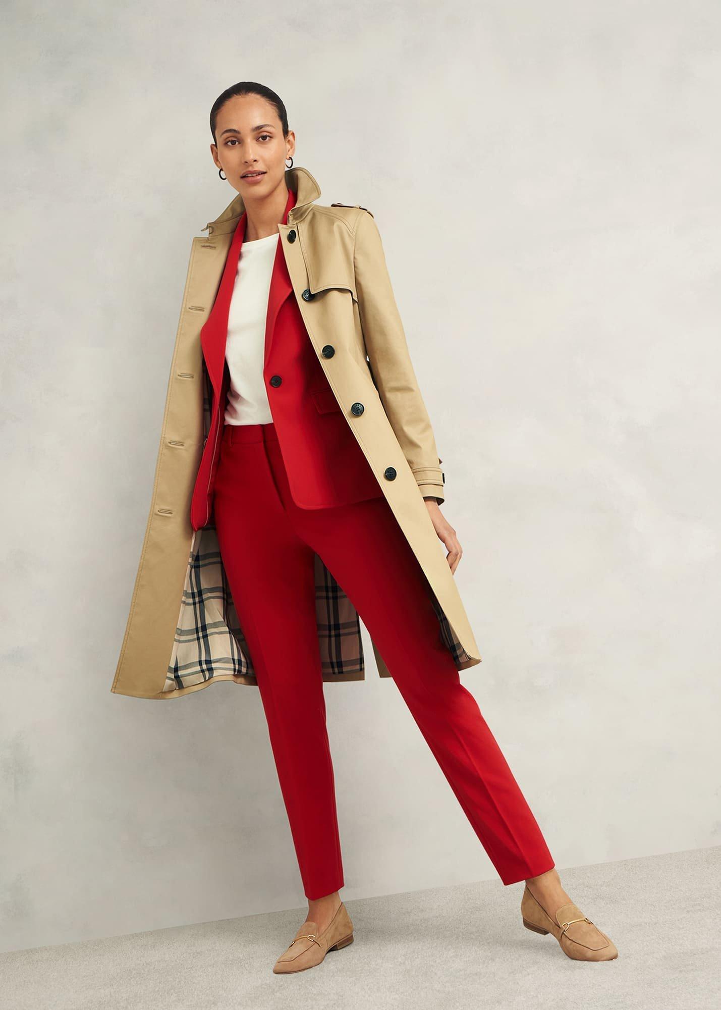 Miley Tapered Pants, Begonia Red, hi-res