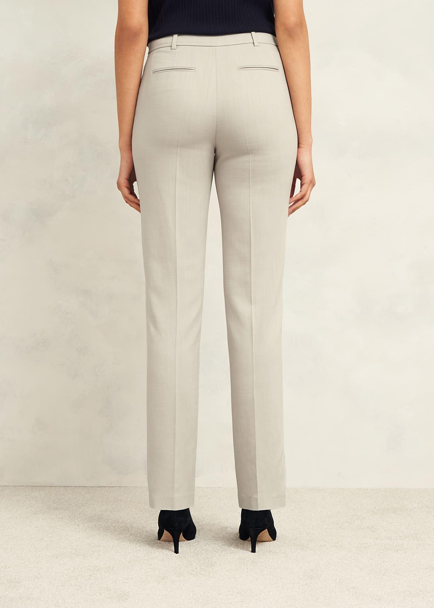 Ellen Straight Pants, Buff Grey, hi-res