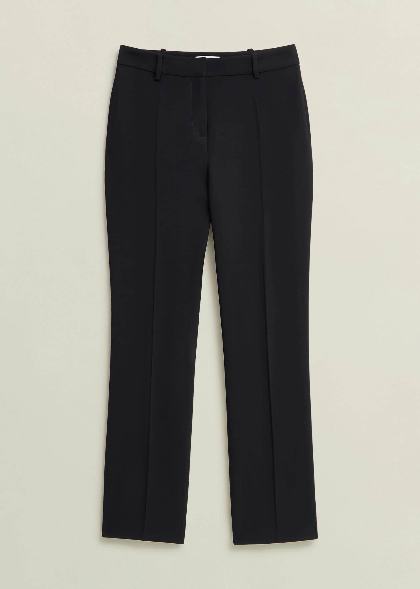 Maya Straight Trousers, Black, hi-res
