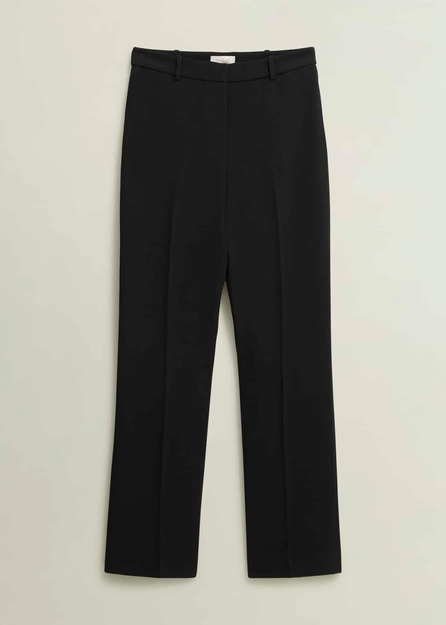 Petite Maya Straight Trousers, Black, hi-res