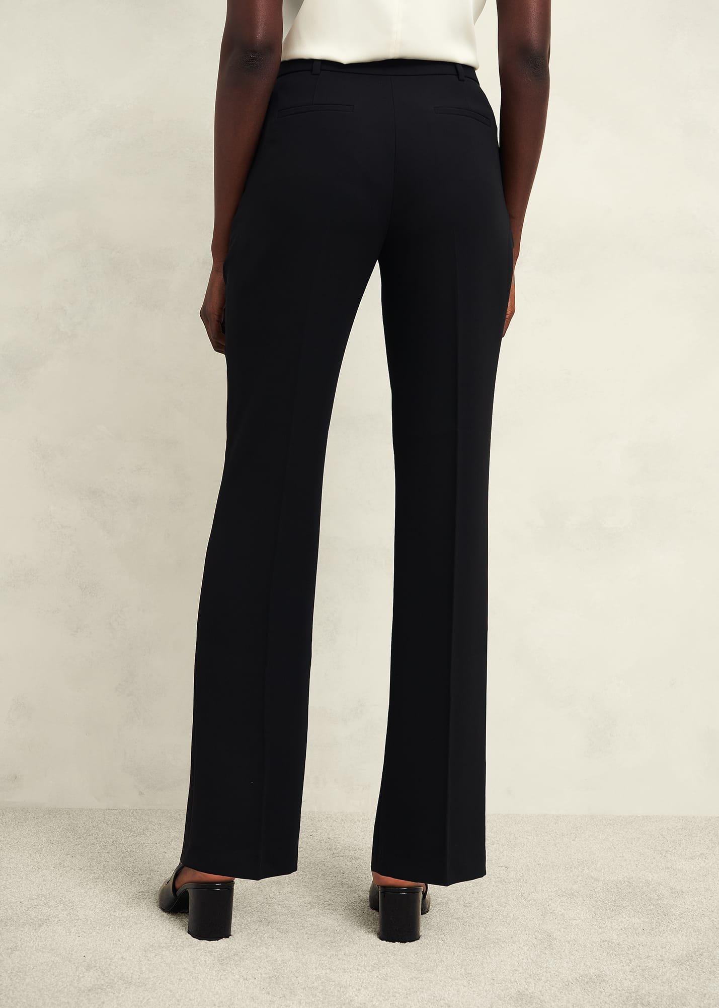 Petite Maya Straight Trousers, Black, hi-res