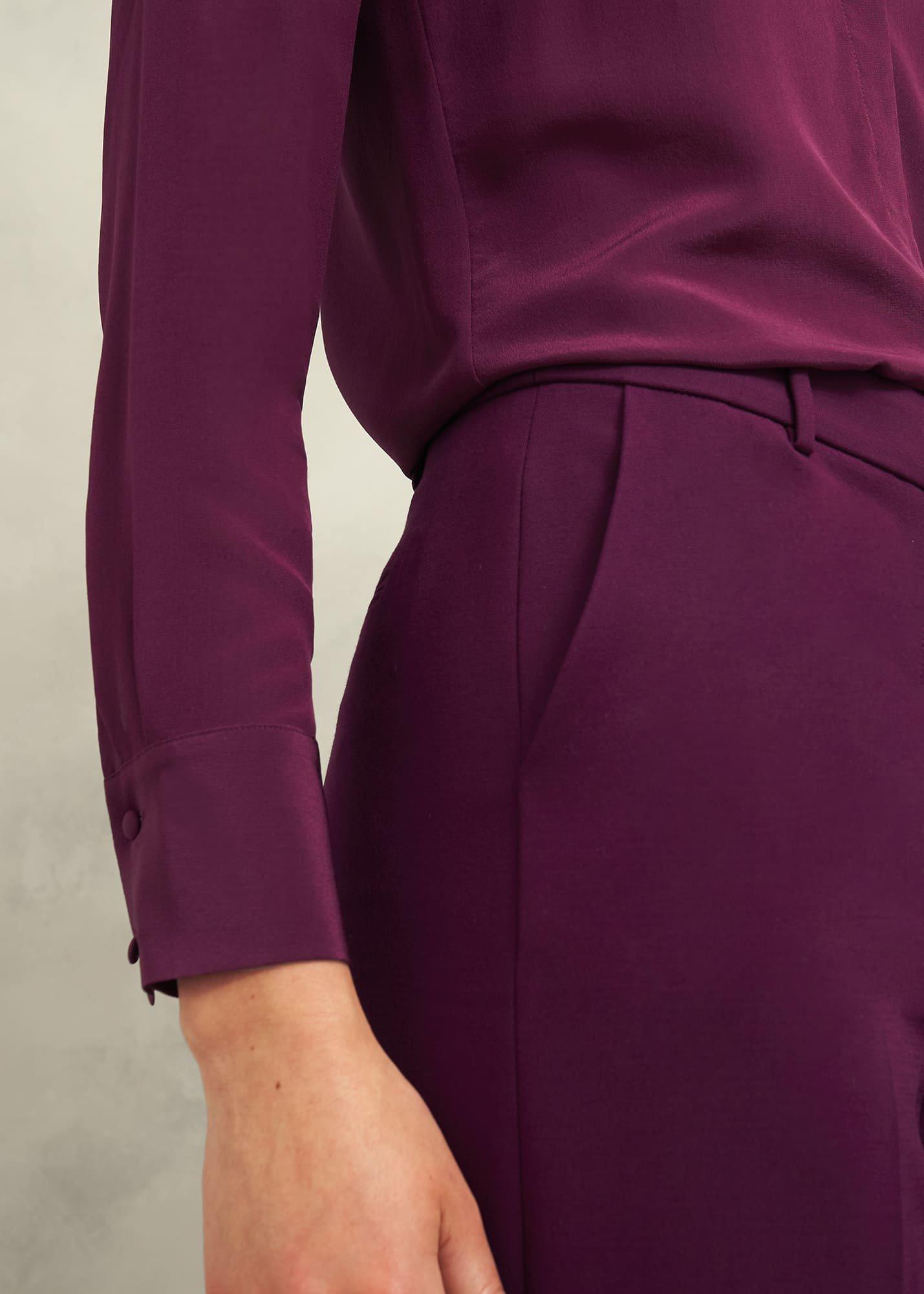 Sami Wide Trousers, Warm Plum, hi-res