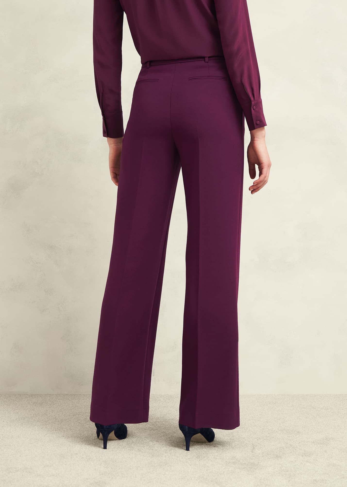 Sami Wide Trousers, Warm Plum, hi-res