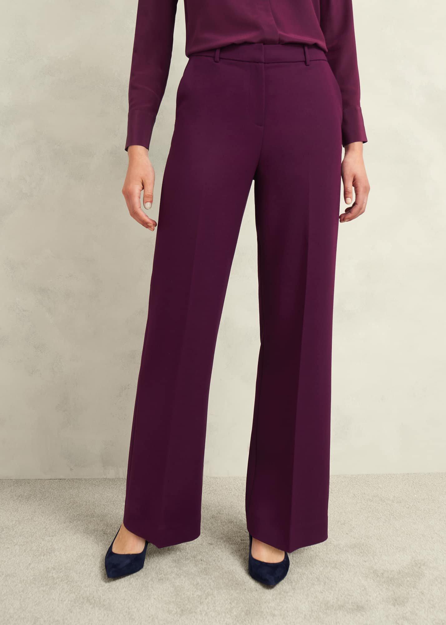 Sami Wide Trousers, Warm Plum, hi-res