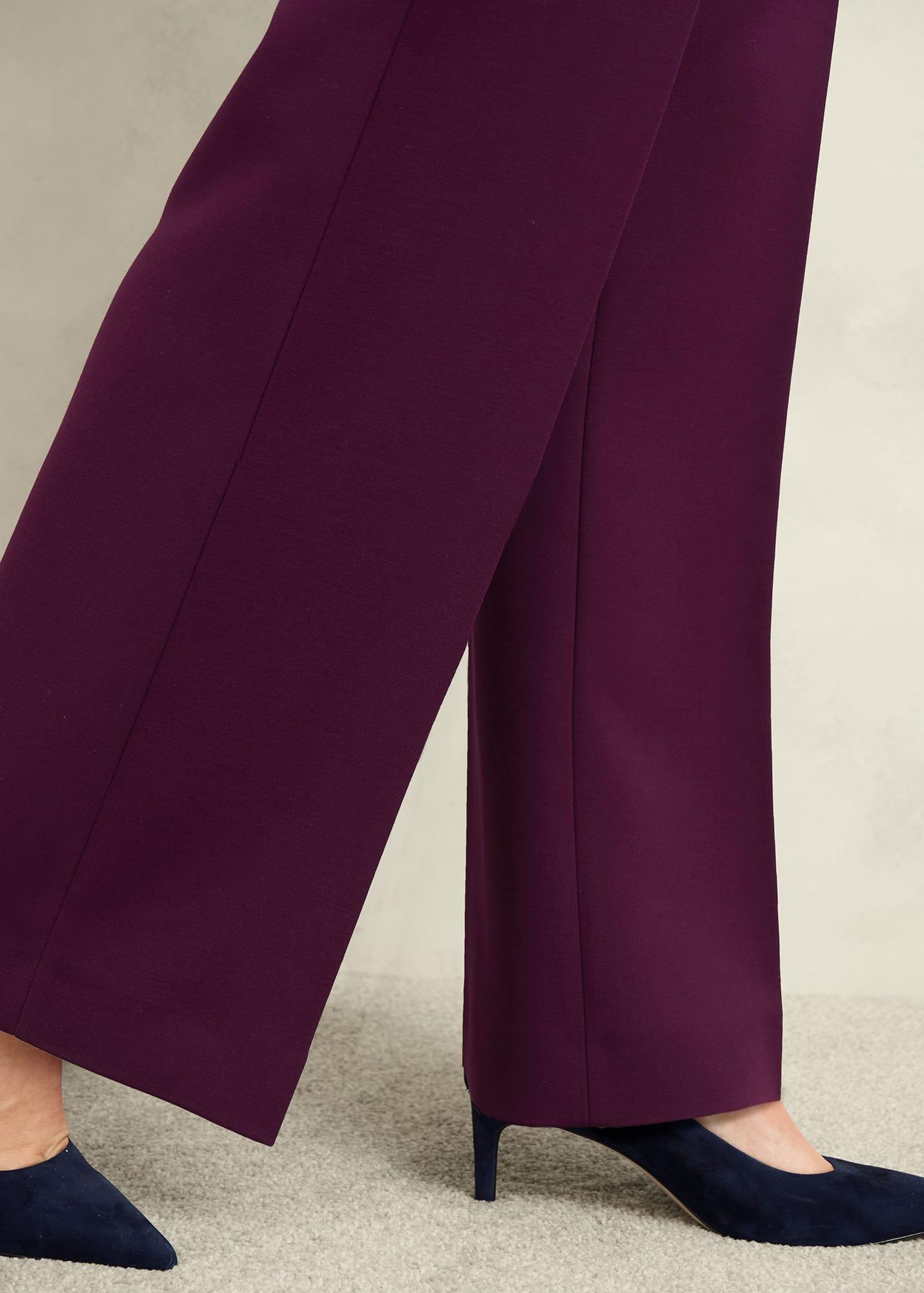 Sami Wide Trousers, Warm Plum, hi-res