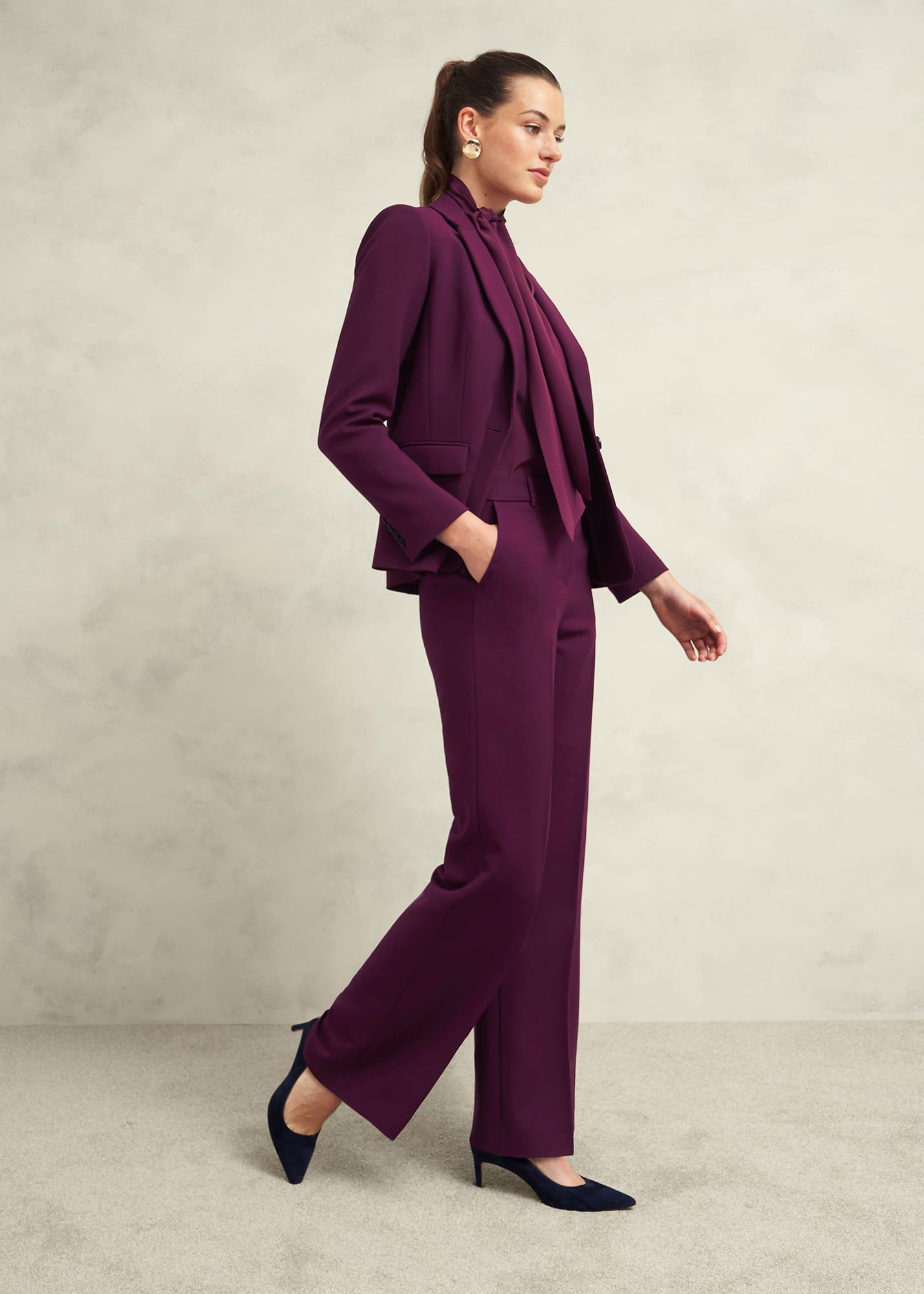 Sami Wide Trousers, Warm Plum, hi-res